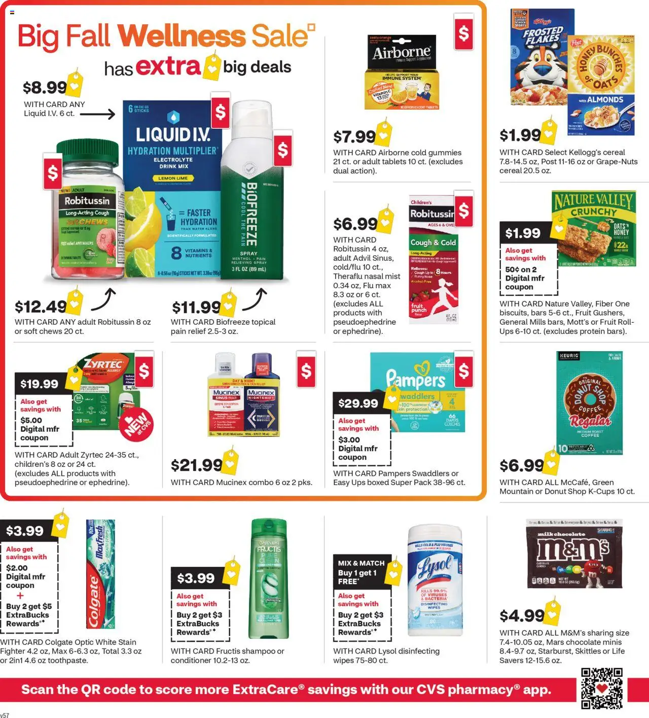 CVS Pharmacy Weekly Ad - WA - valid from 14.09.2025 | Page: 2 | Products: Conditioner, Coffee, Water, Lime