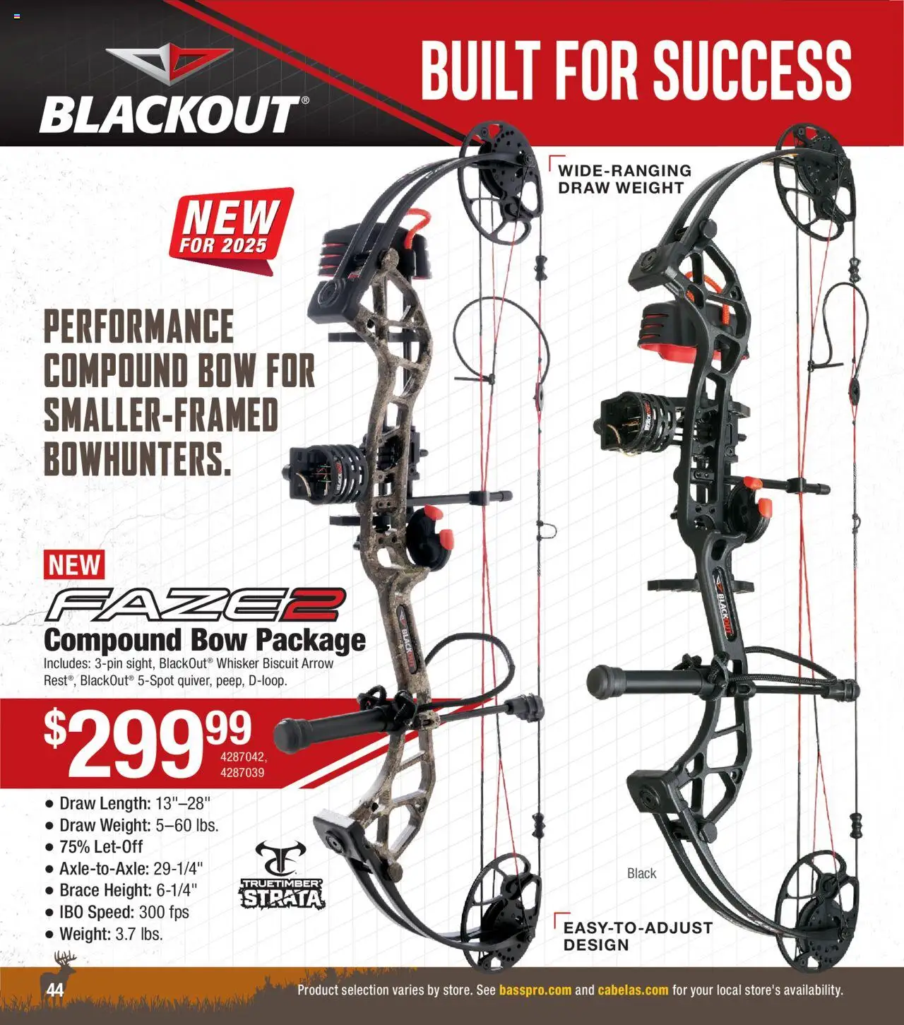 Cabela's Archery 25 - valid from 15.07.2025 | Page: 44 | Products: Bow, Arrow, Weight