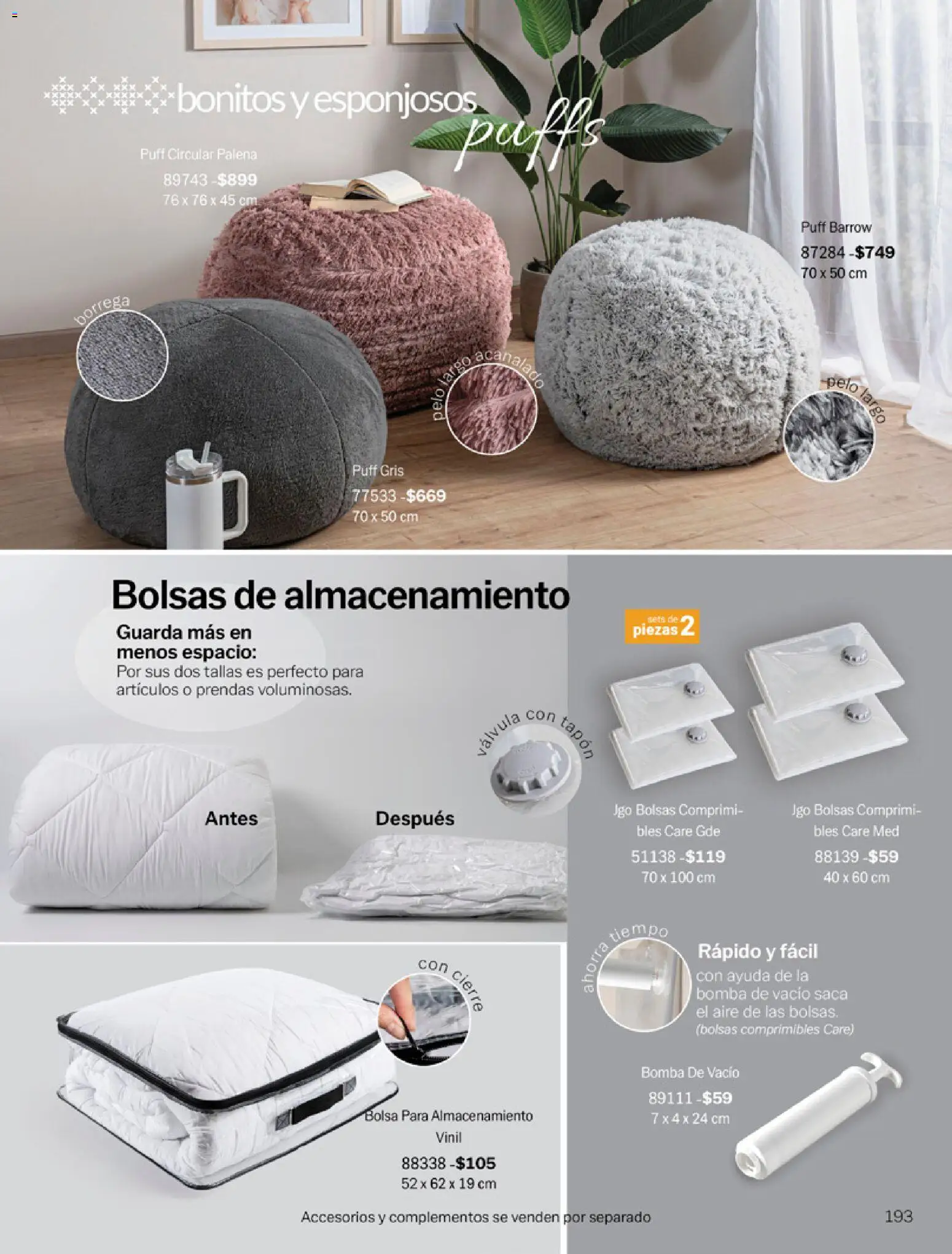 Nuevas ofertas de Vianney válidas en toda la República Mexicana desde el 06.03.2026. ¡Encuentra las mejores ofertas en Vianney catálogo Tu hogar, nuestra pasión! | Página: 195 | Productos: Bolsa, Válvula