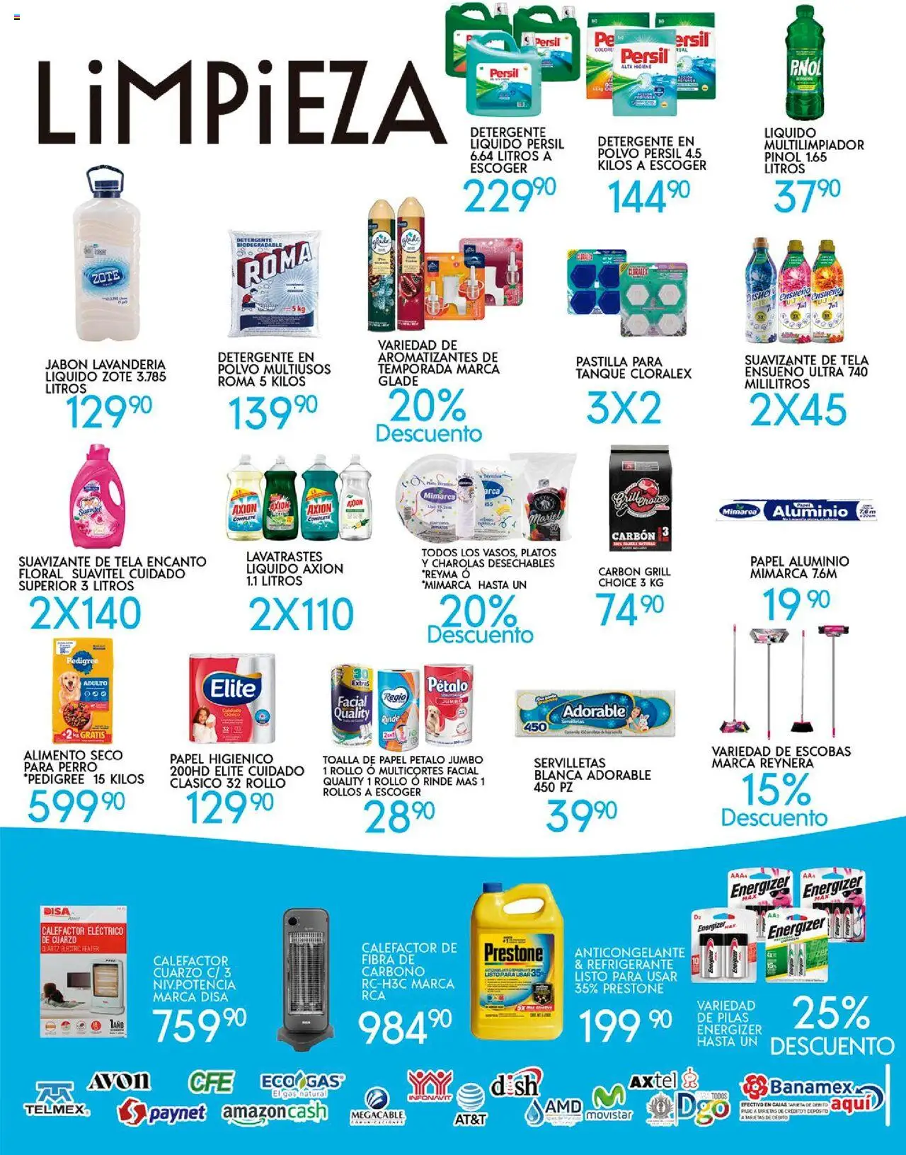 Nuevas ofertas de Alsuper válidas en toda la República Mexicana desde el 17.10.2025. ¡Encuentra las mejores ofertas en Alsuper folleto Durango! | Página: 5 | Productos: Detergente, Limpiador, Papel higiénico, Bowl