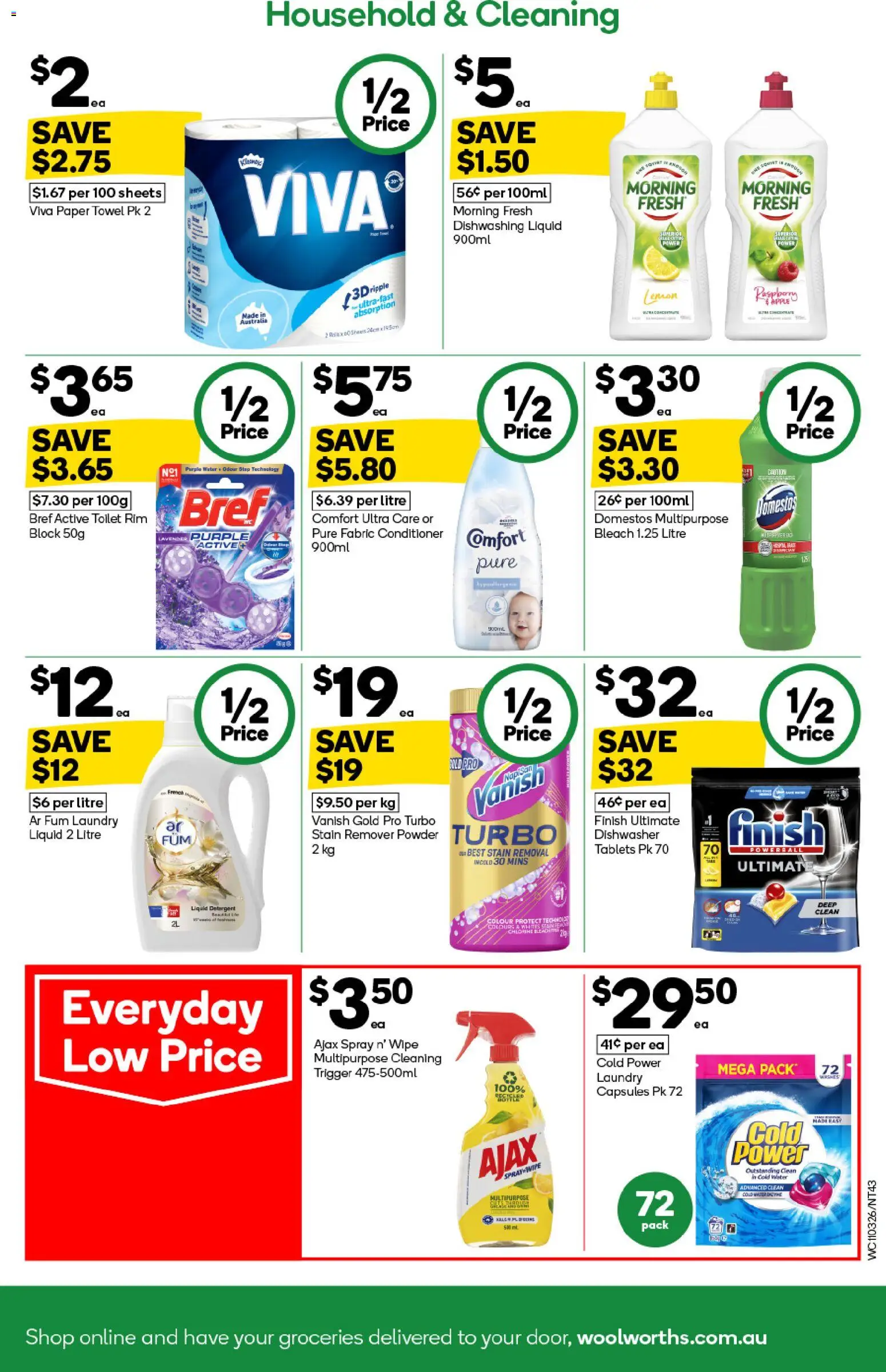 Woolworths catalogue - valid from 11.03.2026 | Page: 43 | Products: Conditioner, Lemon, Laundry, Multipurpose