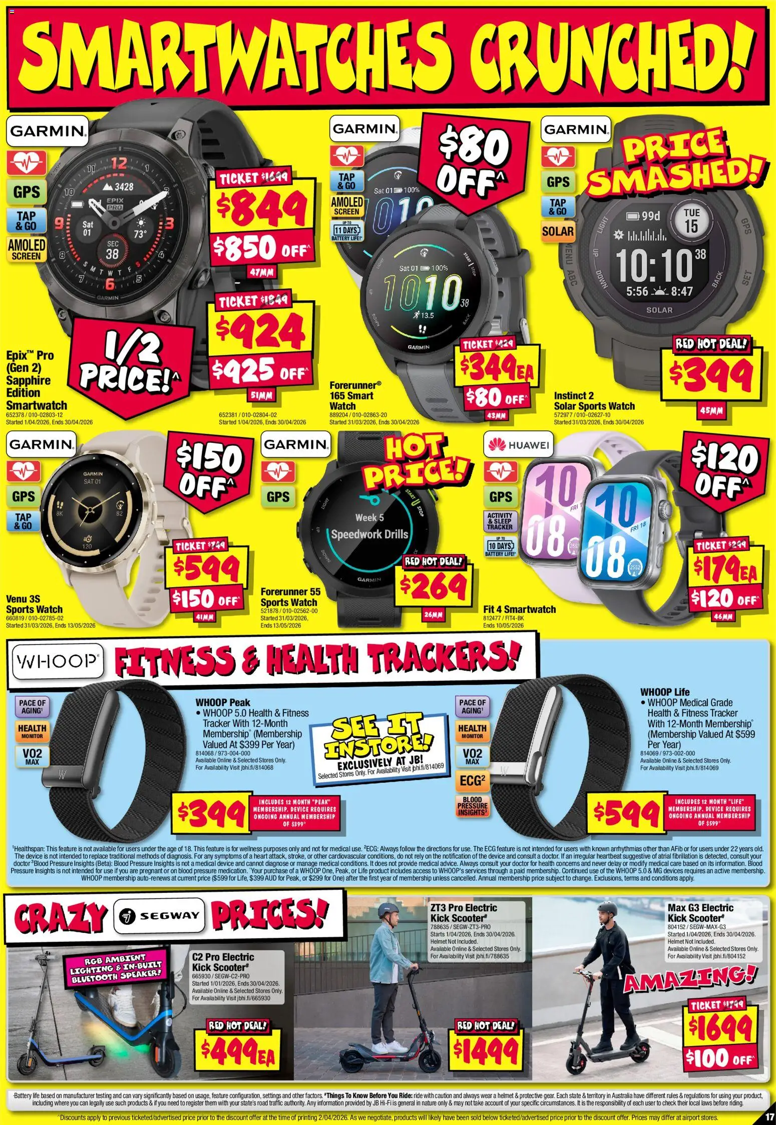 JB Hi-Fi catalogue - valid from 16.04.2026 | Page: 17 | Products: Light, Watch, Speaker, Smartwatch