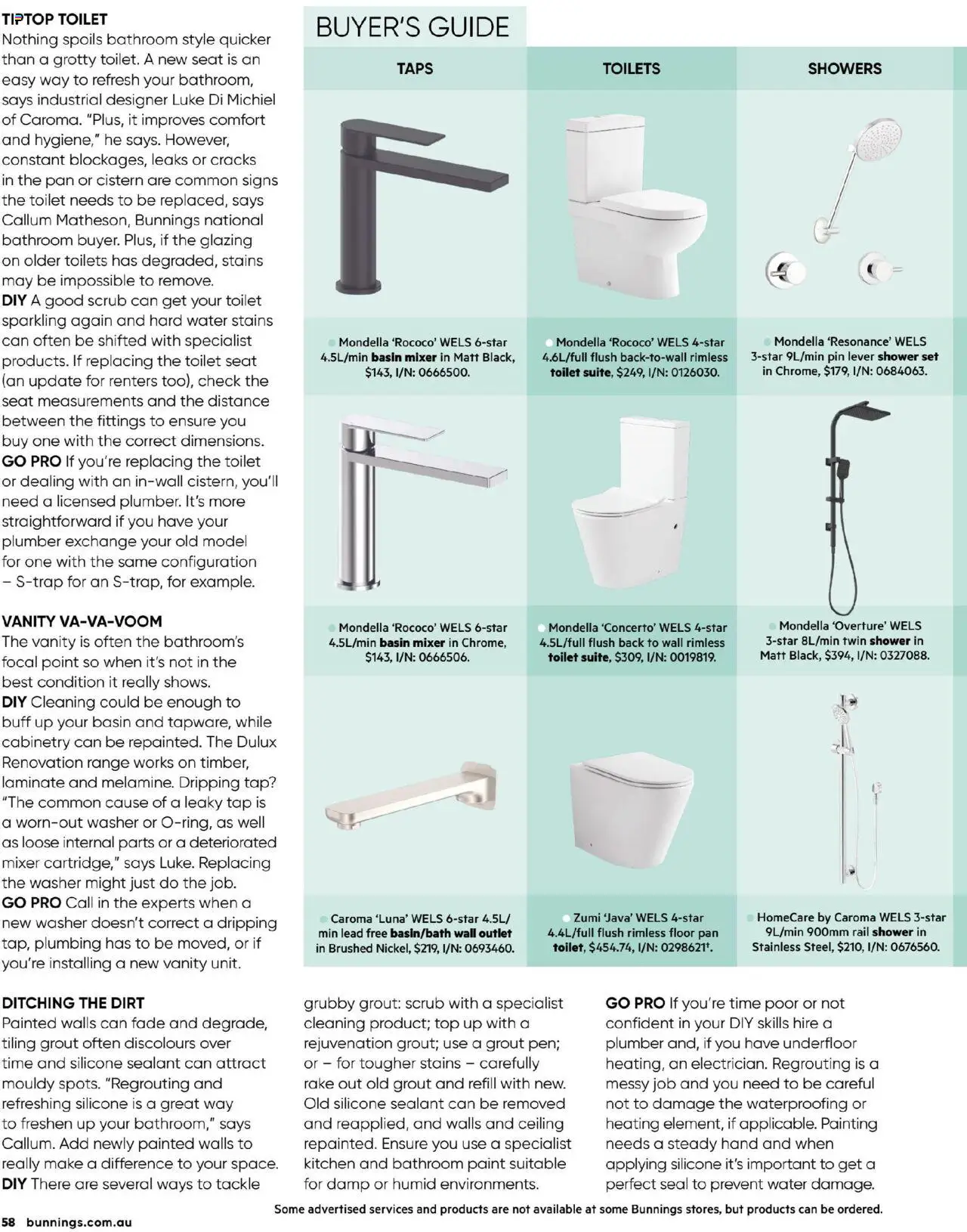 Bunnings Warehouse catalogue - valid from 01.08.2025 | Page: 62 | Products: Shower, Scrub, Painting, Water