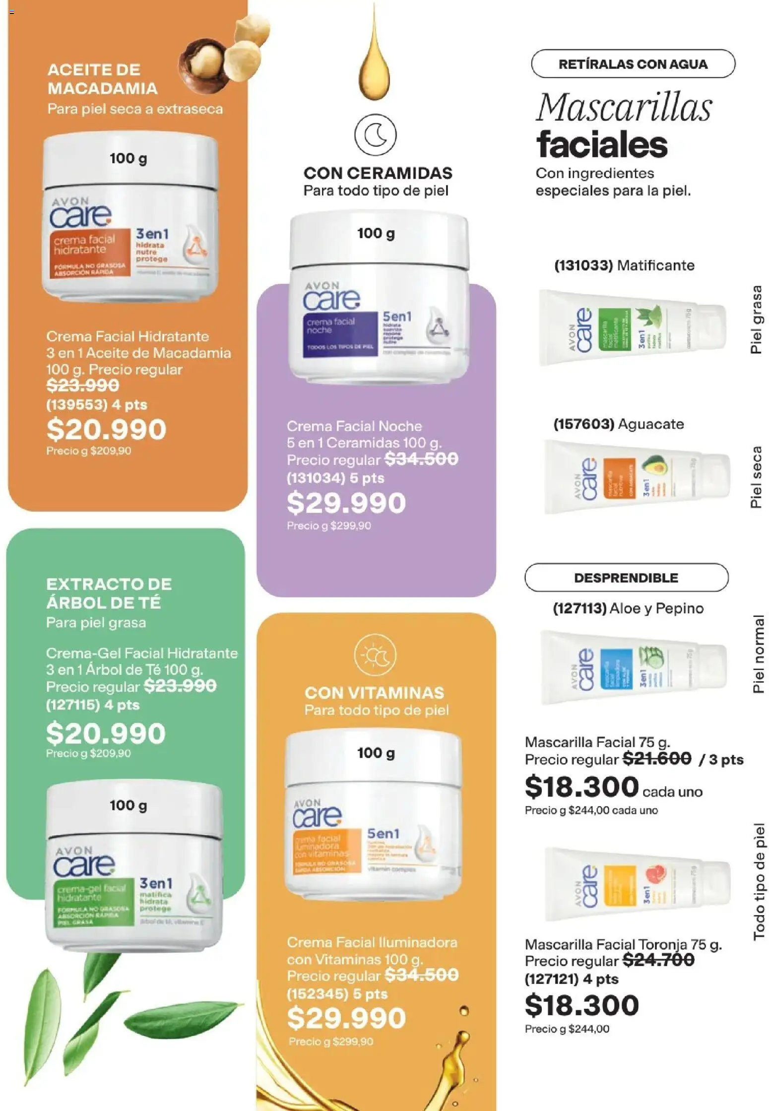 Avon revista - valida desde el 11.03.2026 | Página: 131 | Productos: Agua, Té, Mesa, Toronja