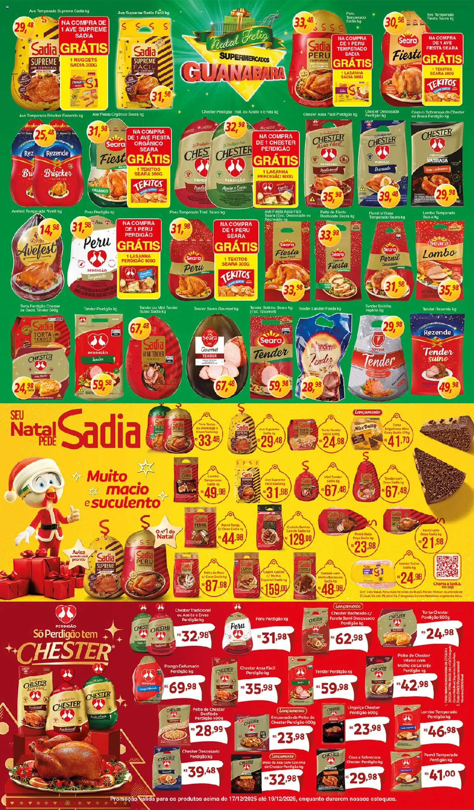 Supermercados Guanabara Folheto - válido de 17.12.2025 | Página: 4 | Produtos: Tender, Lombo, Chester perdigão, Farofa