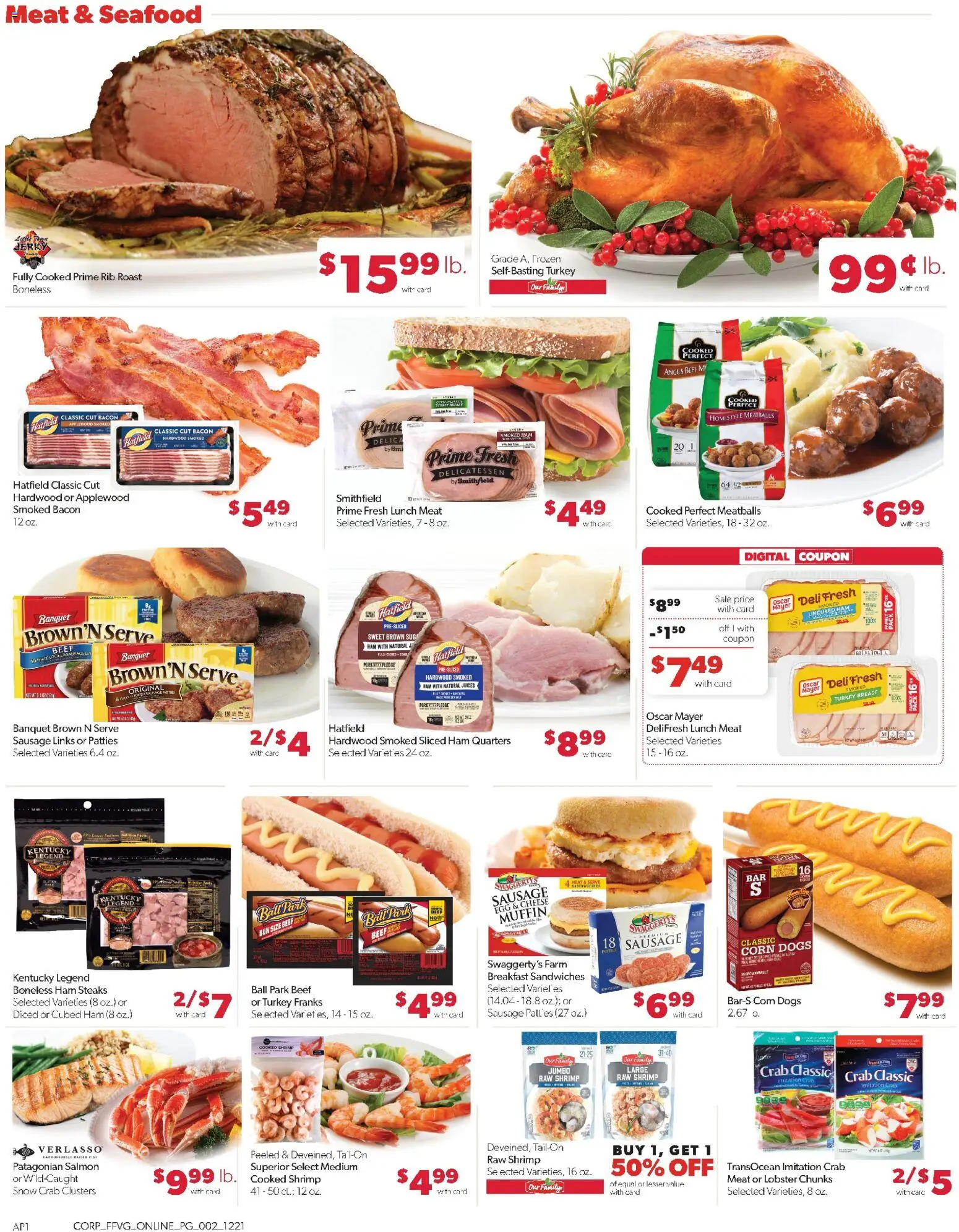 Family Fare Weekly Ad - valid from 21.12.2025 | Page: 12 | Products: Corn, Beef, Sausage, Muffin