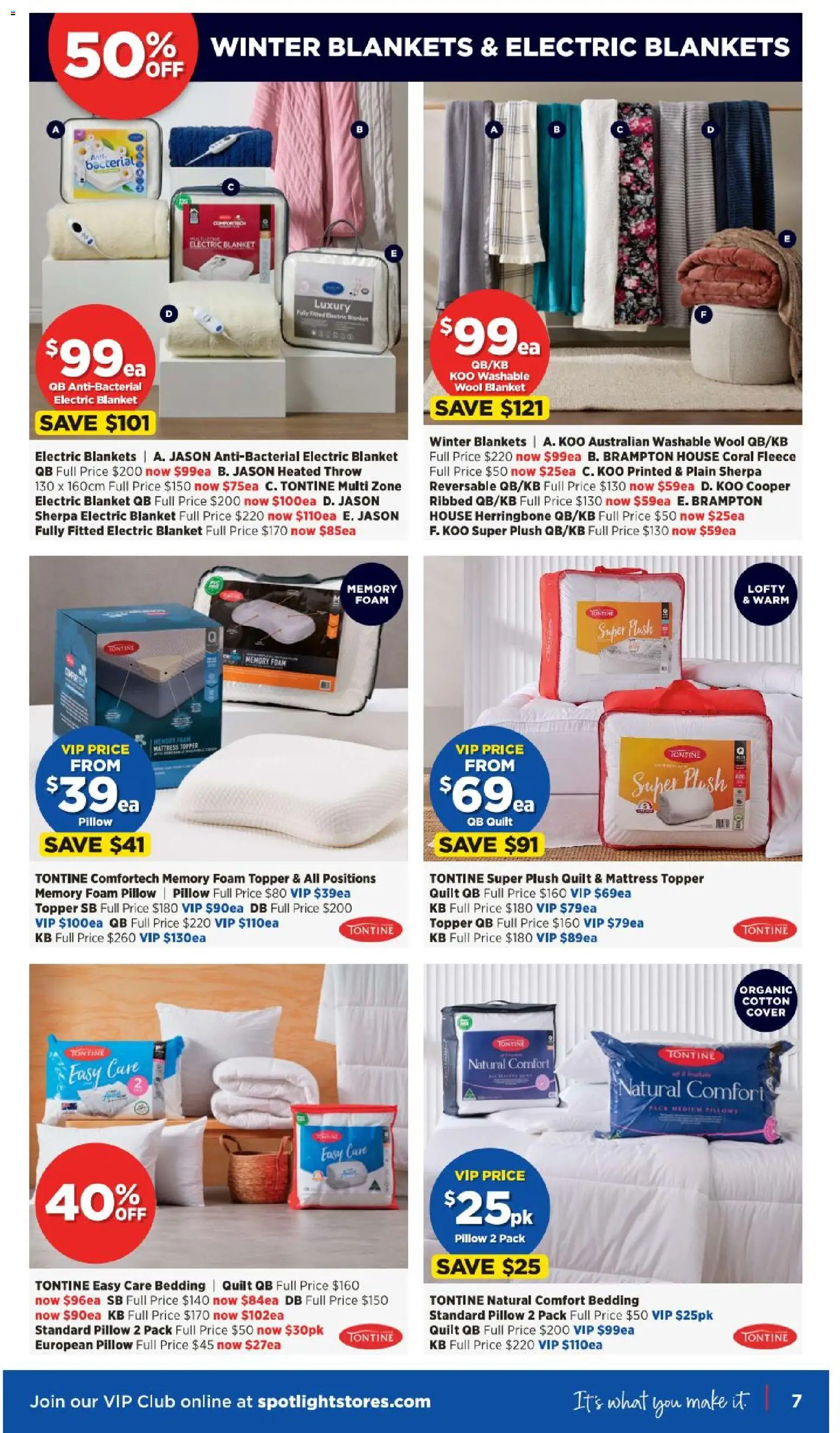 Spotlight catalogue - valid from 29.04.2026 | Page: 7 | Products: Mattress, Pillow, Blanket