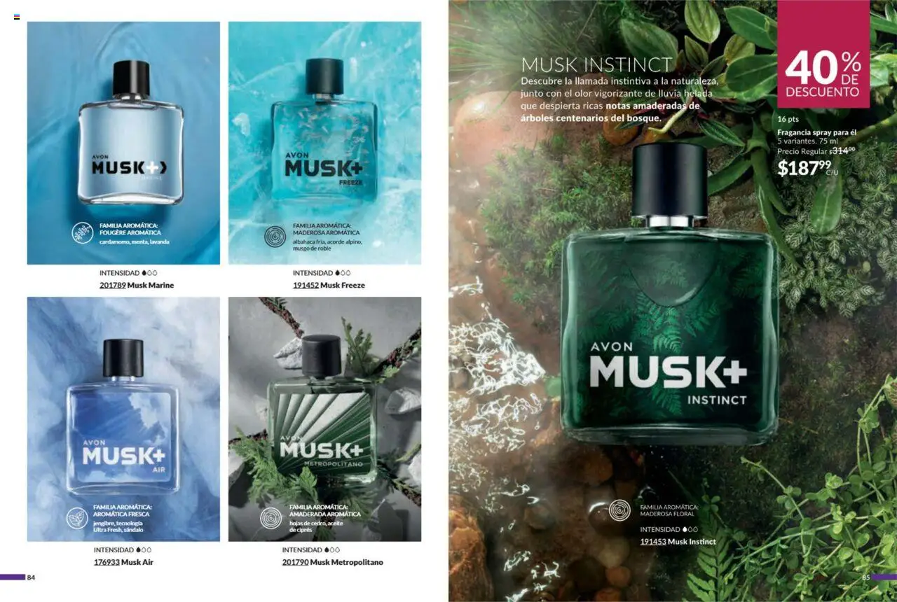 Nuevas ofertas de AVON válidas en toda la República Mexicana desde el 11.07.2025. ¡Encuentra las mejores ofertas en AVON campaña 11 2025! | Página: 44 | Productos: Aceite, Fragancia