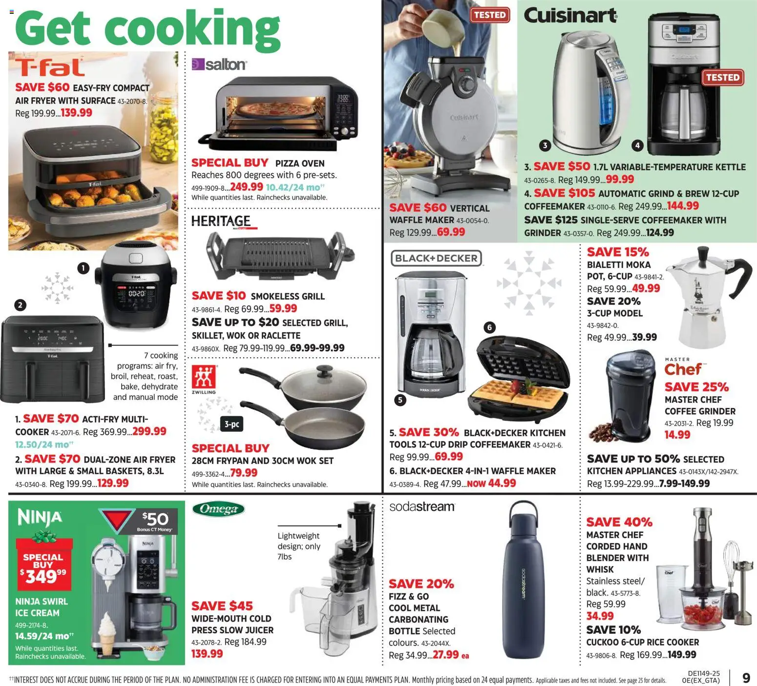 Canadian Tire flyer valid from 27.11.2025 | Page: 9 | Products: Rice, Oven, Grill, Grinder