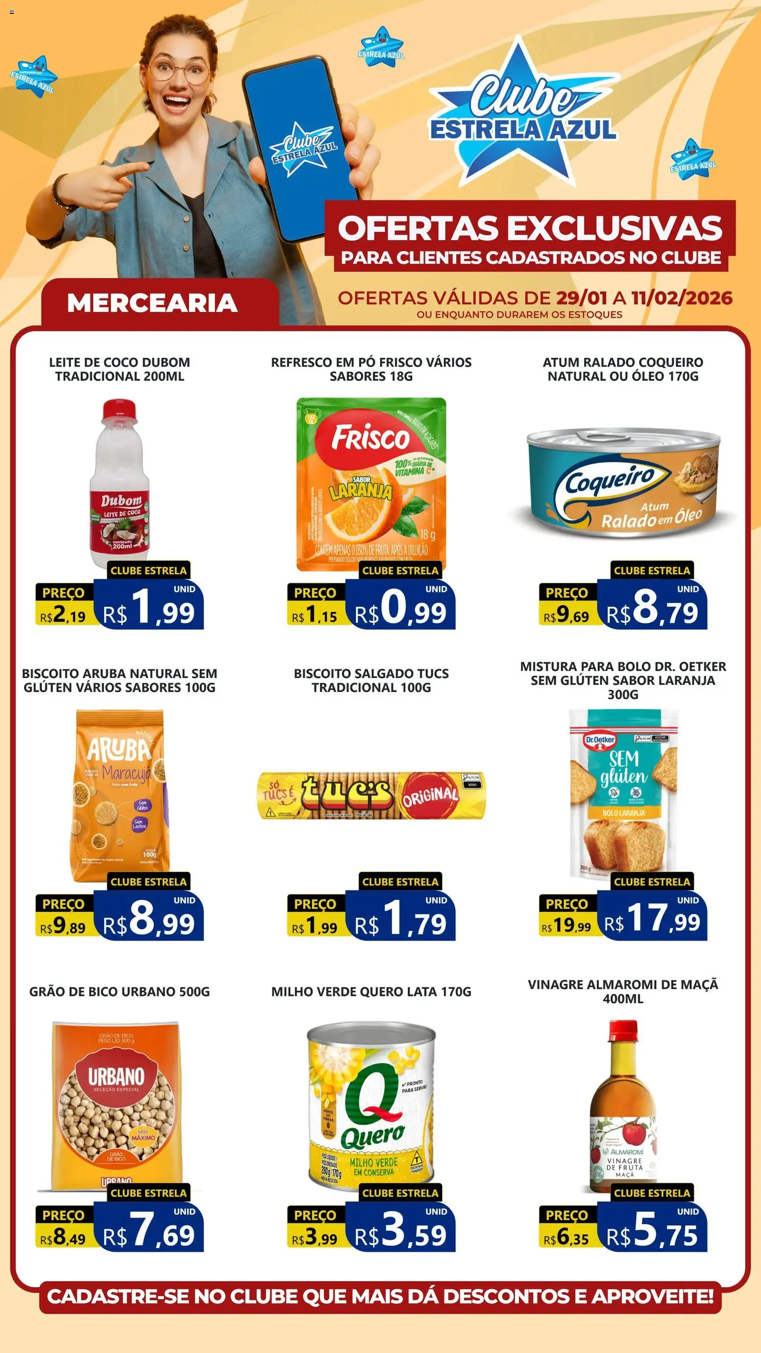 Estrela Azul Folheto - válido de 29.01.2026 | Página: 2 | Produtos: Milho verde, Leite, Bolo, Atum