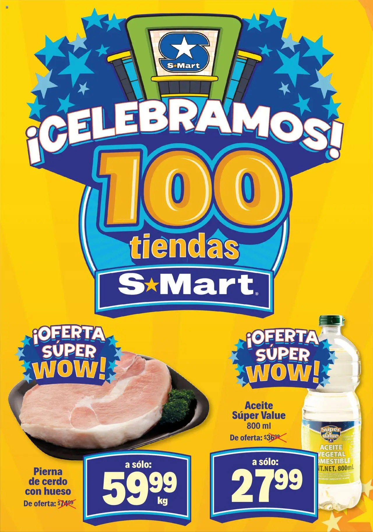 Nuevas ofertas de S-Mart válidas en toda la República Mexicana desde el 16.09.2025. ¡Encuentra las mejores ofertas en S-Mart - Folleto - Juarez! | Página: 2 | Productos: Aceite, Cerdo