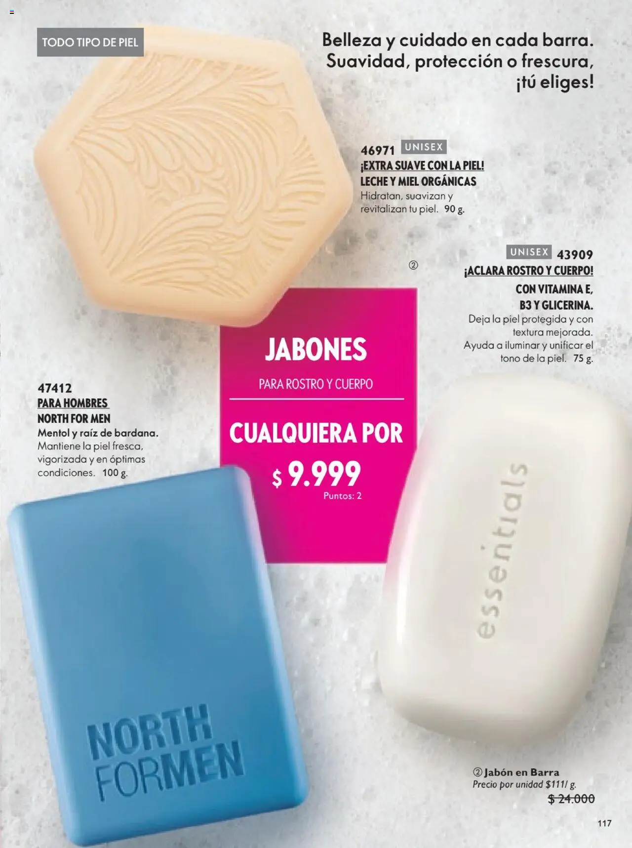 Oriflame revista - valida desde el 12.07.2025 | Página: 117 | Productos: Jabón, Leche