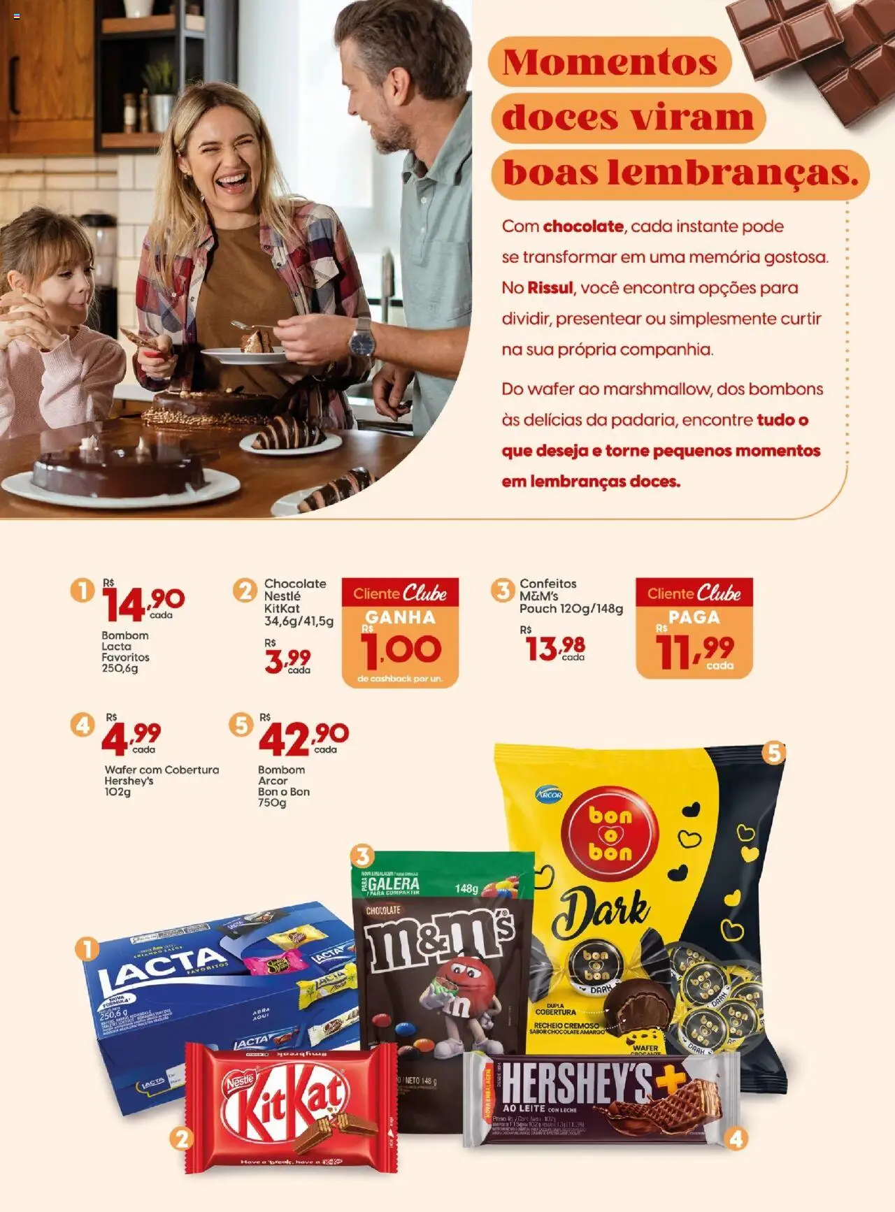 Rissul Folheto - válido de 07.08.2025 | Página: 2 | Produtos: Leite, Chocolate, Doces, Bombom
