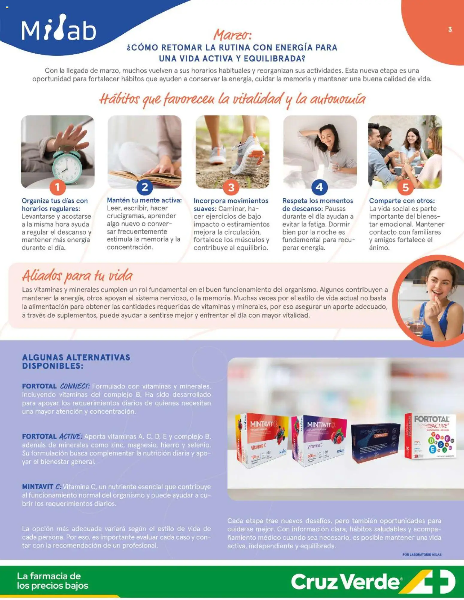 Cruz Verde - Ahorro Marzo │ válido desde el 01.03.2026 | Página: 3 | Productos: Caso, Vitaminas