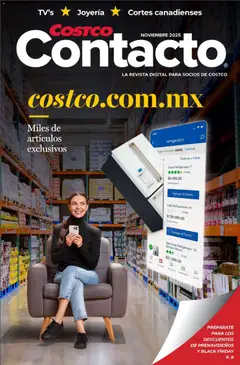 Vista previa de Costco Revista Noviembre, nuevo folleto de la tienda, válido en México a partir del 01.11.2025
