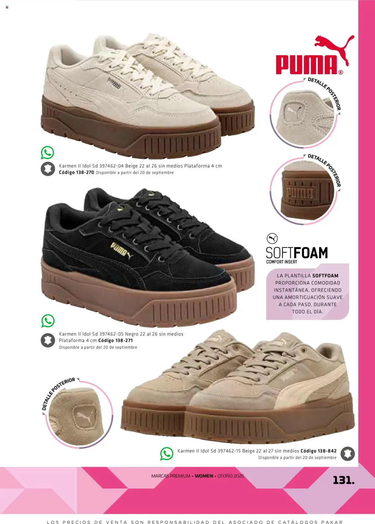 Nuevas ofertas de SC Pakar válidas en toda la República Mexicana desde el 29.08.2025. ¡Encuentra las mejores ofertas en SC Pakar - Catálogo Otoño Women! | Página: 131