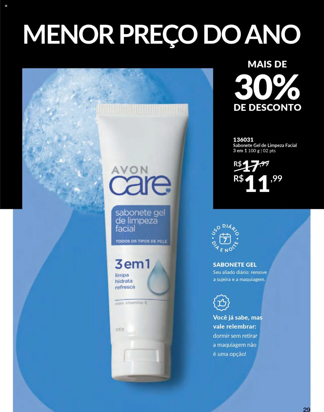 Avon Folheto - válido de 16.06.2025 | Página: 29 | Produtos: Maquiagem, Gel de limpeza, Sabonete