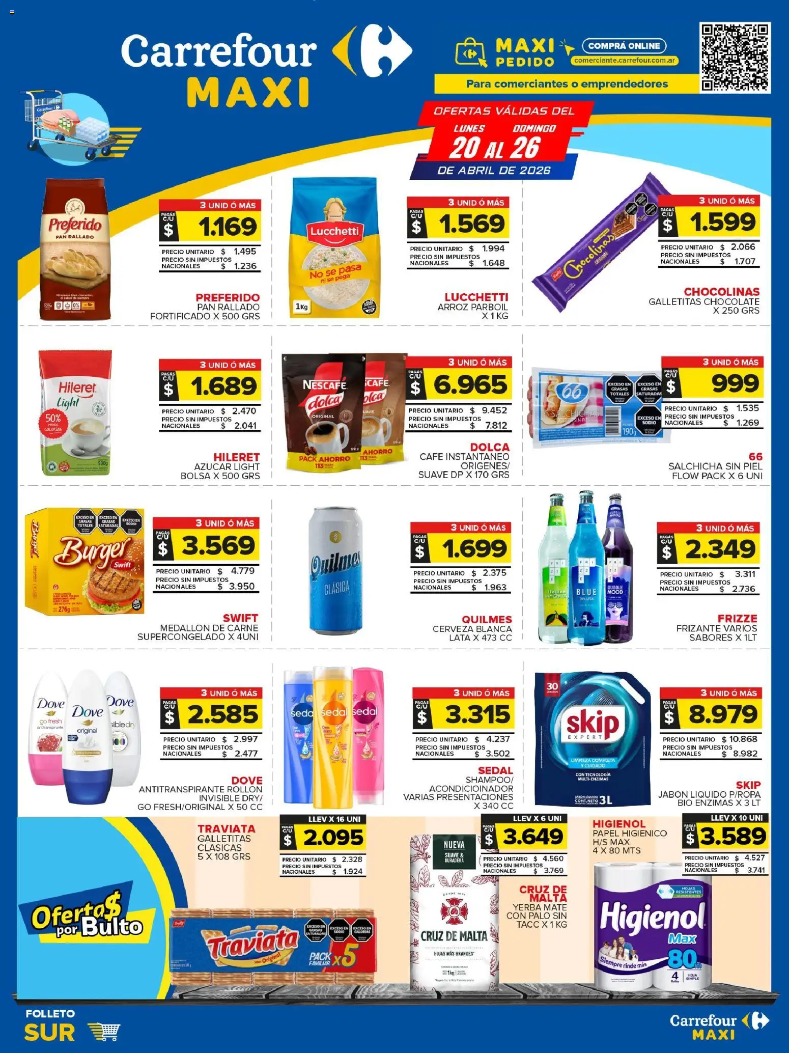 Carrefour Maxi catálogo │ válido desde el 20.04.2026 | Página: 1 | Productos: Jabón, Antitranspirante, Pan, Café