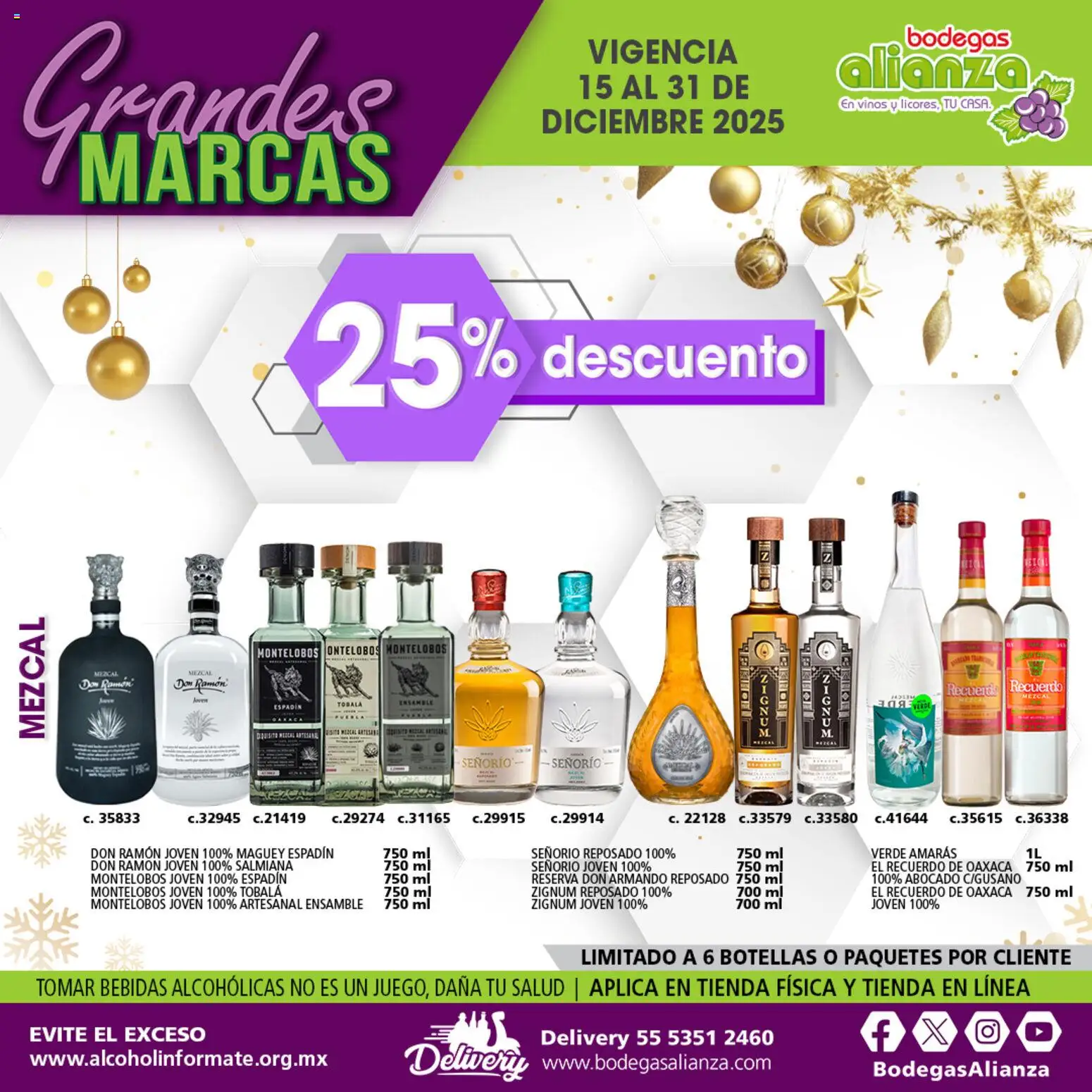 Nuevas ofertas de Bodegas Alianza válidas en toda la República Mexicana desde el 15.12.2025. ¡Encuentra las mejores ofertas en Bodegas Alianza catálogo Grandes Marcas! | Página: 9