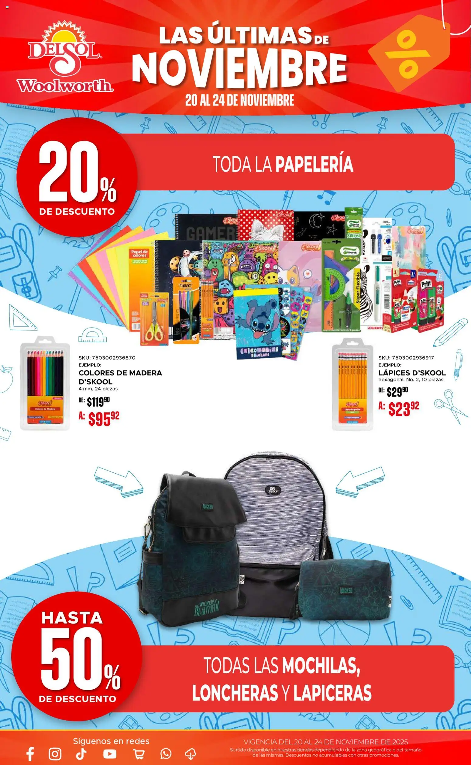 Nuevas ofertas de Del Sol y Woolworth válidas en toda la República Mexicana desde el 20.11.2025. ¡Encuentra las mejores ofertas en Del Sol y Woolworth Buen Fin ! | Página: 27