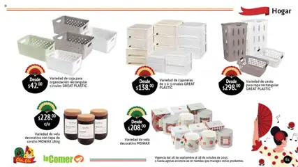 Vista previa de La Comer folleto Olá, Olé, nuevo folleto de la tienda, válido en México a partir del 26.09.2025 | Página: 61 | Productos: Vela, Ropa, Caja