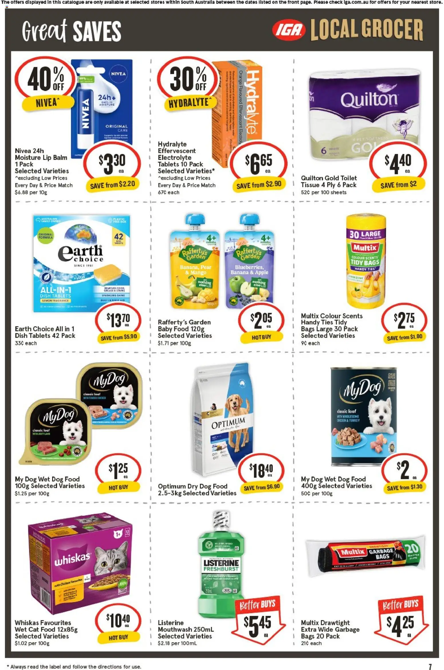 IGA catalogue - valid from 15.04.2026 | Page: 7 | Products: Oats, Sauce, Sugar, Peach