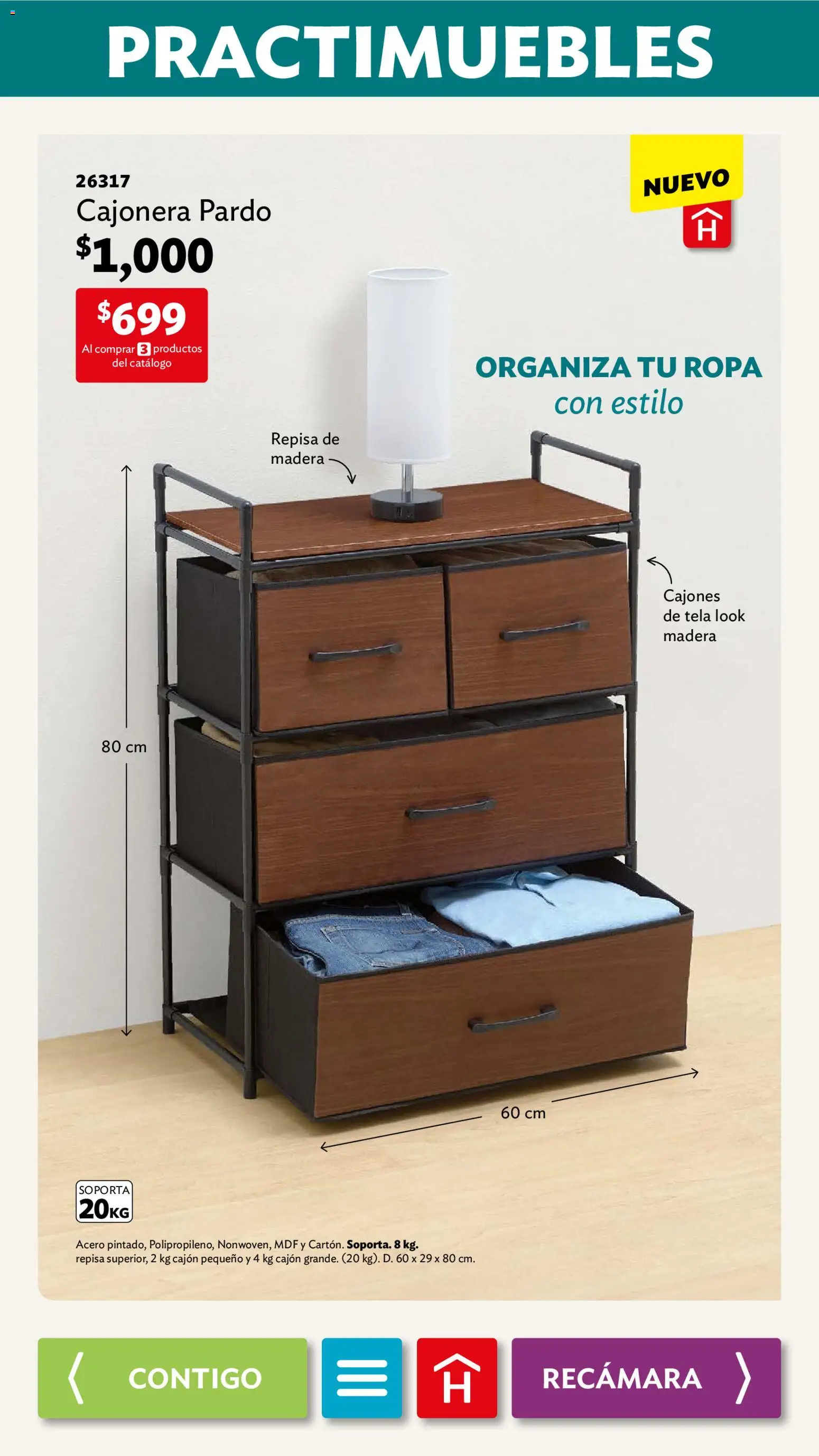 Nuevas ofertas de Betterware válidas en toda la República Mexicana desde el 04.05.2026. ¡Encuentra las mejores ofertas en Betterware campaña 5 2026! | Página: 10 | Productos: Repisa, Ropa, Cajonera