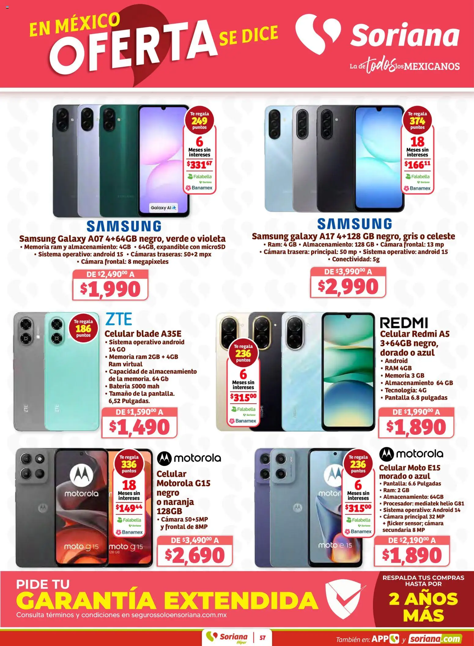 Nuevas ofertas de Soriana válidas en toda la República Mexicana desde el 30.01.2026. ¡Encuentra las mejores ofertas en Soriana - Preciazazaso Híper: Frontera Chia, Q. Roo! | Página: 57 | Productos: Cámara, Té, Batería
