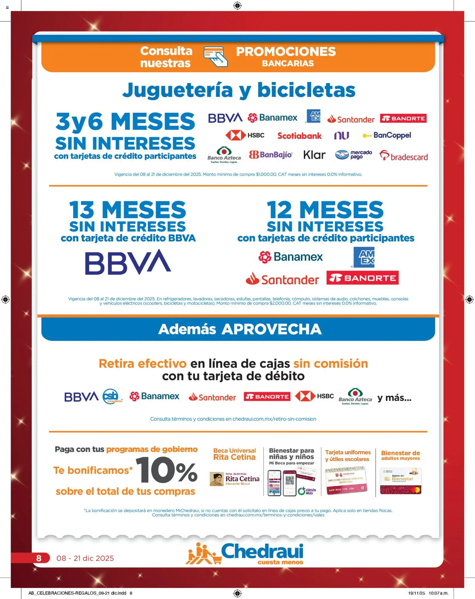 Nuevas ofertas de Chedraui válidas en toda la República Mexicana desde el 08.12.2025. ¡Encuentra las mejores ofertas en Chedraui folleto! | Página: 8