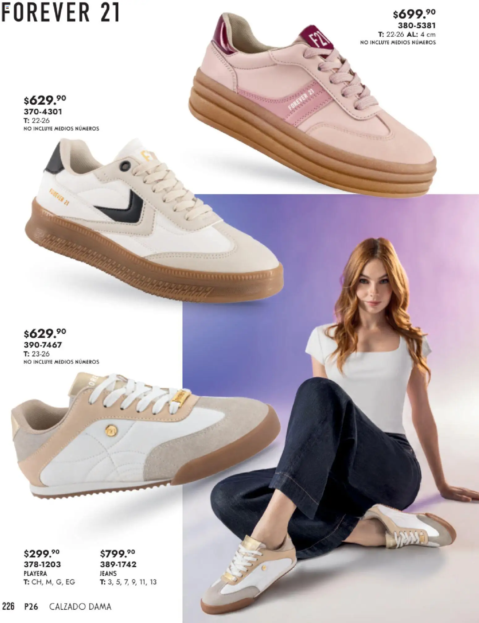 Nuevas ofertas de Andrea válidas en toda la República Mexicana desde el 25.01.2026. ¡Encuentra las mejores ofertas en Andrea catálogo Calzado Dama! | Página: 226 | Productos: Playera