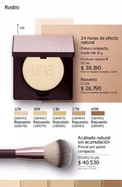 Catálogo Natura Ciclo 11 │ válido desde el 11.08.2025 | Página: 109 | Productos: Polvo, Pincel, Polvo compacto