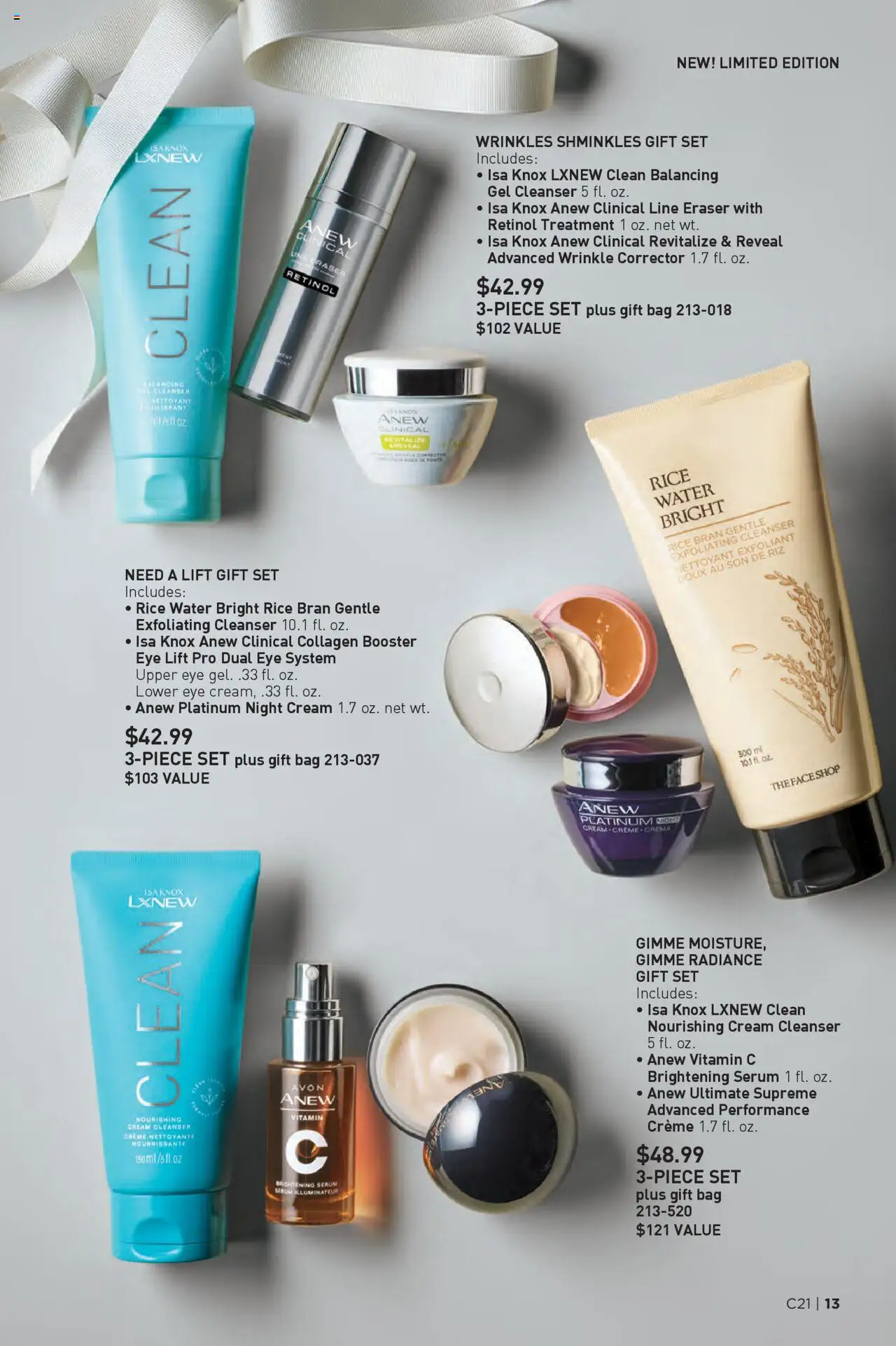 Avon Brochure - valid from 08.10.2025 | Page: 13 | Products: Night Cream, Rice, Cream, Bag