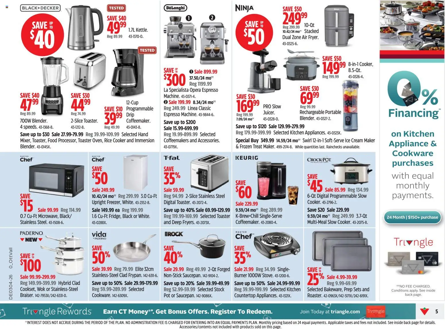 Canadian Tire flyer valid from 22.01.2026 | Page: 5 | Products: Rice, Ice cream, Toaster, Cooker