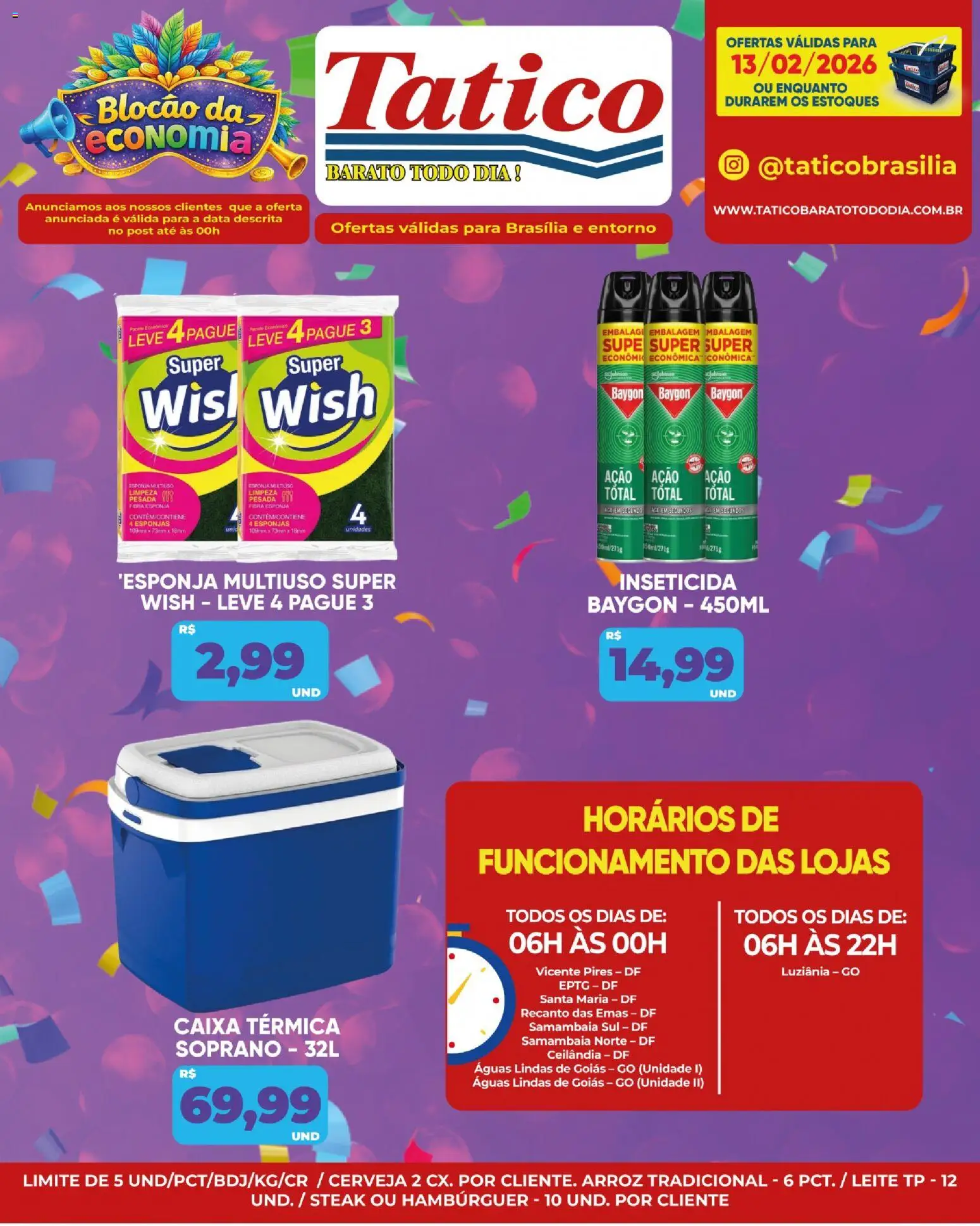 Tatico Folheto - válido de 13.02.2026 | Página: 17 | Produtos: Esponja, Leite, Cerveja, Arroz