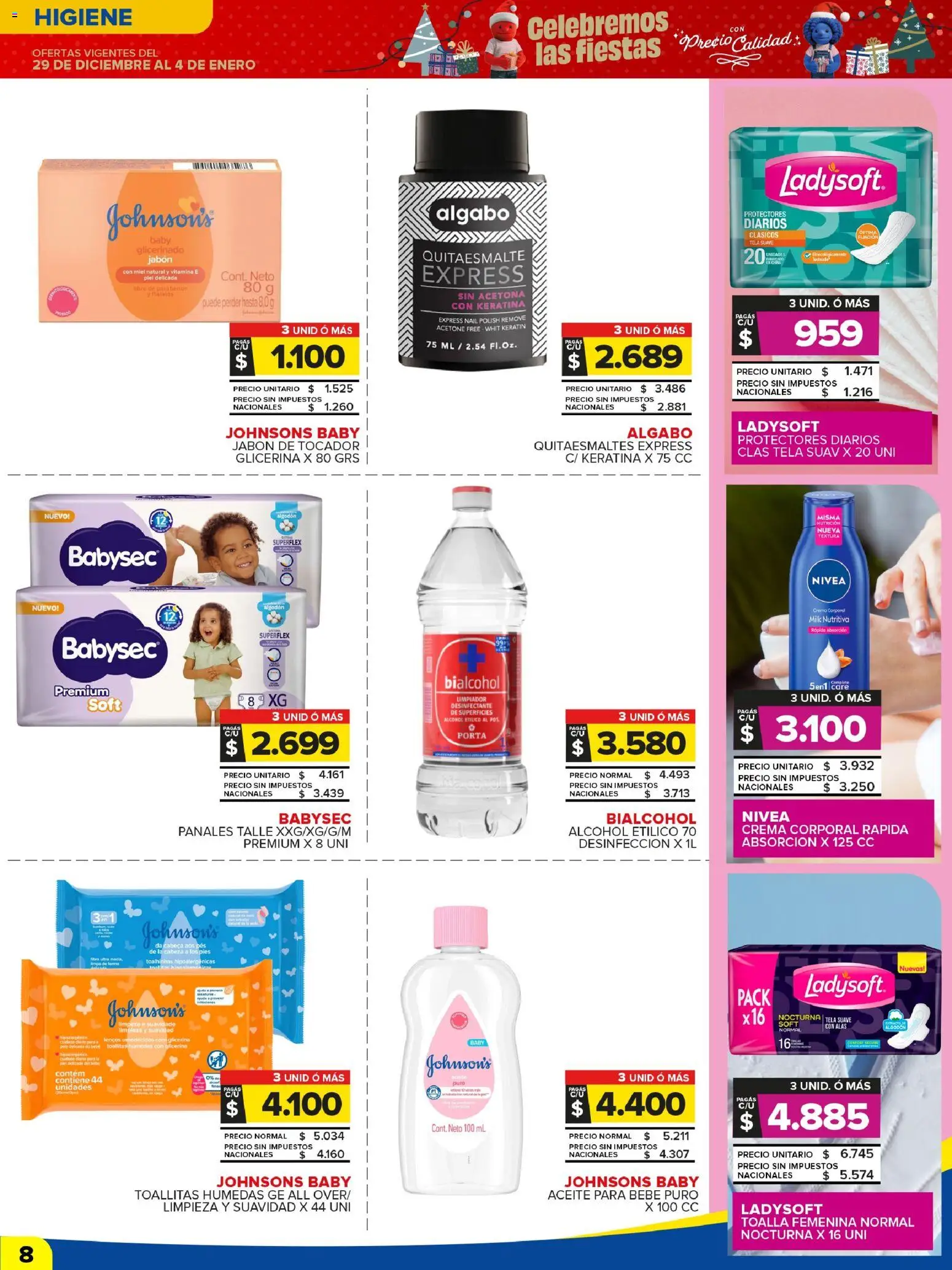 Carrefour Maxi catálogo │ válido desde el 29.12.2025 | Página: 9 | Productos: Algodón, Toallitas húmedas, Jabón, Crema