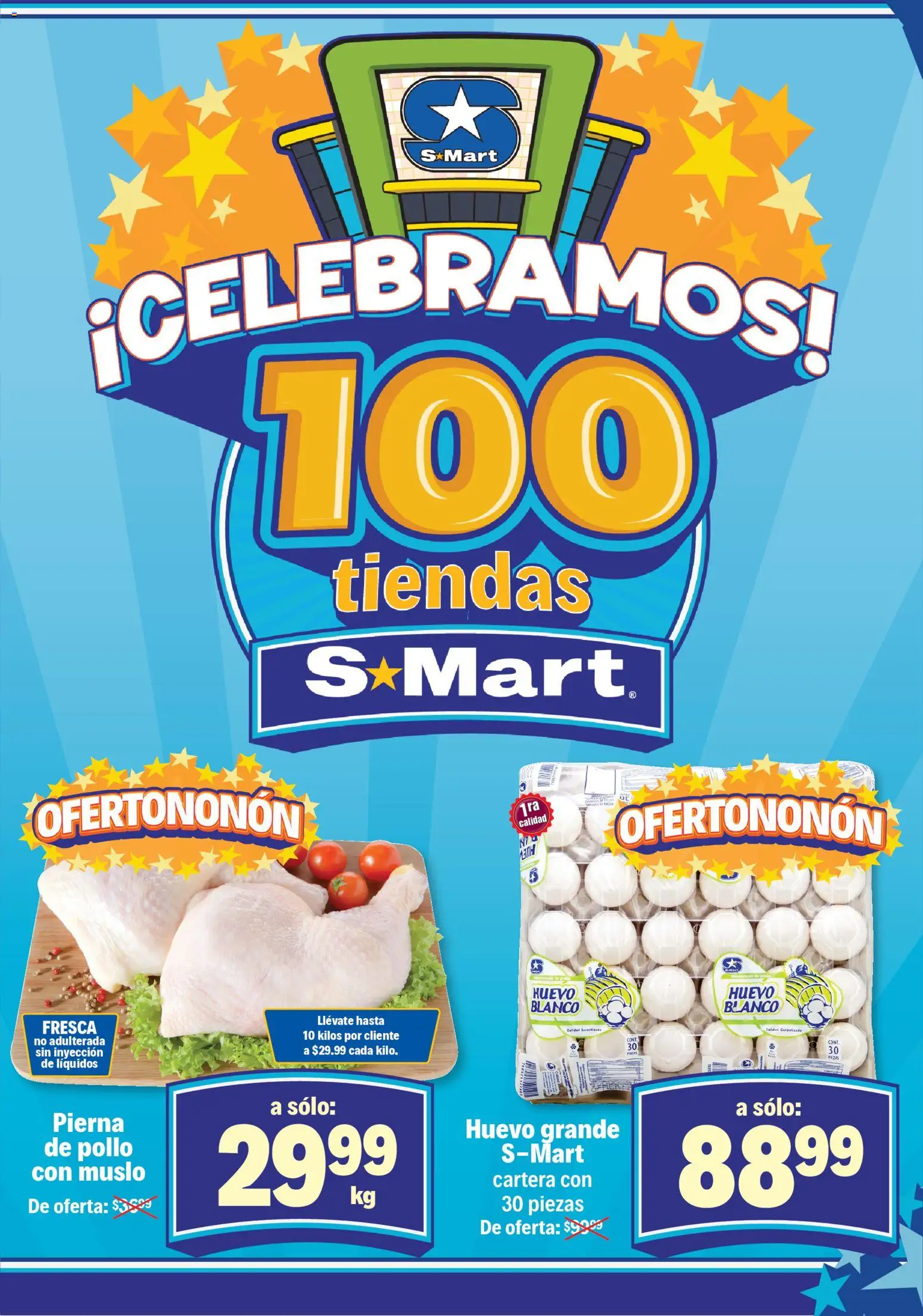 Nuevas ofertas de S-Mart válidas en toda la República Mexicana desde el 31.10.2025. ¡Encuentra las mejores ofertas en S-Mart folleto Nuevo Laredo! | Página: 2 | Productos: Pollo, Huevo