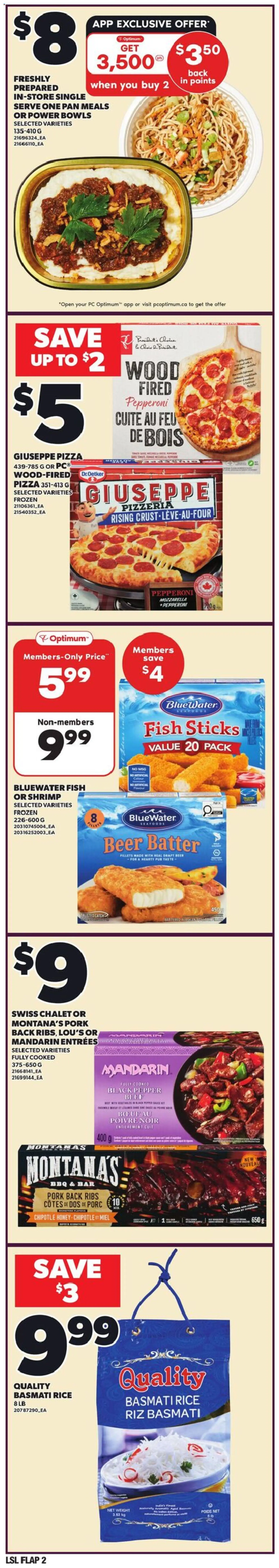 Loblaws flyer valid from 19.02.2026 | Page: 2 | Products: Rice, PC, Beer, Pork