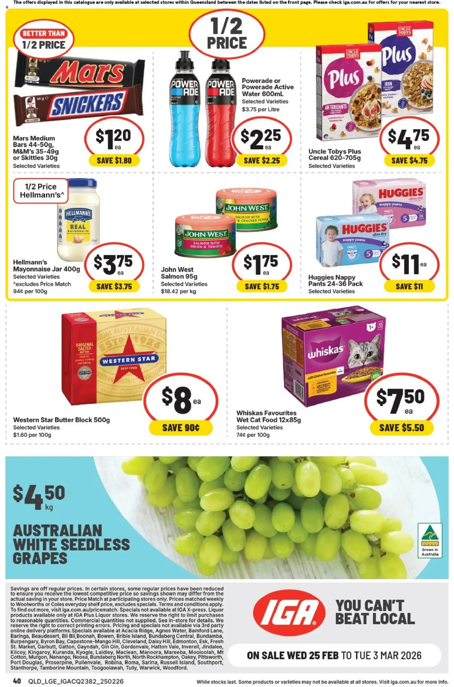 IGA catalogue - valid from 25.02.2026 | Page: 41 | Products: Shelf, Water, Salmon, Mayonnaise