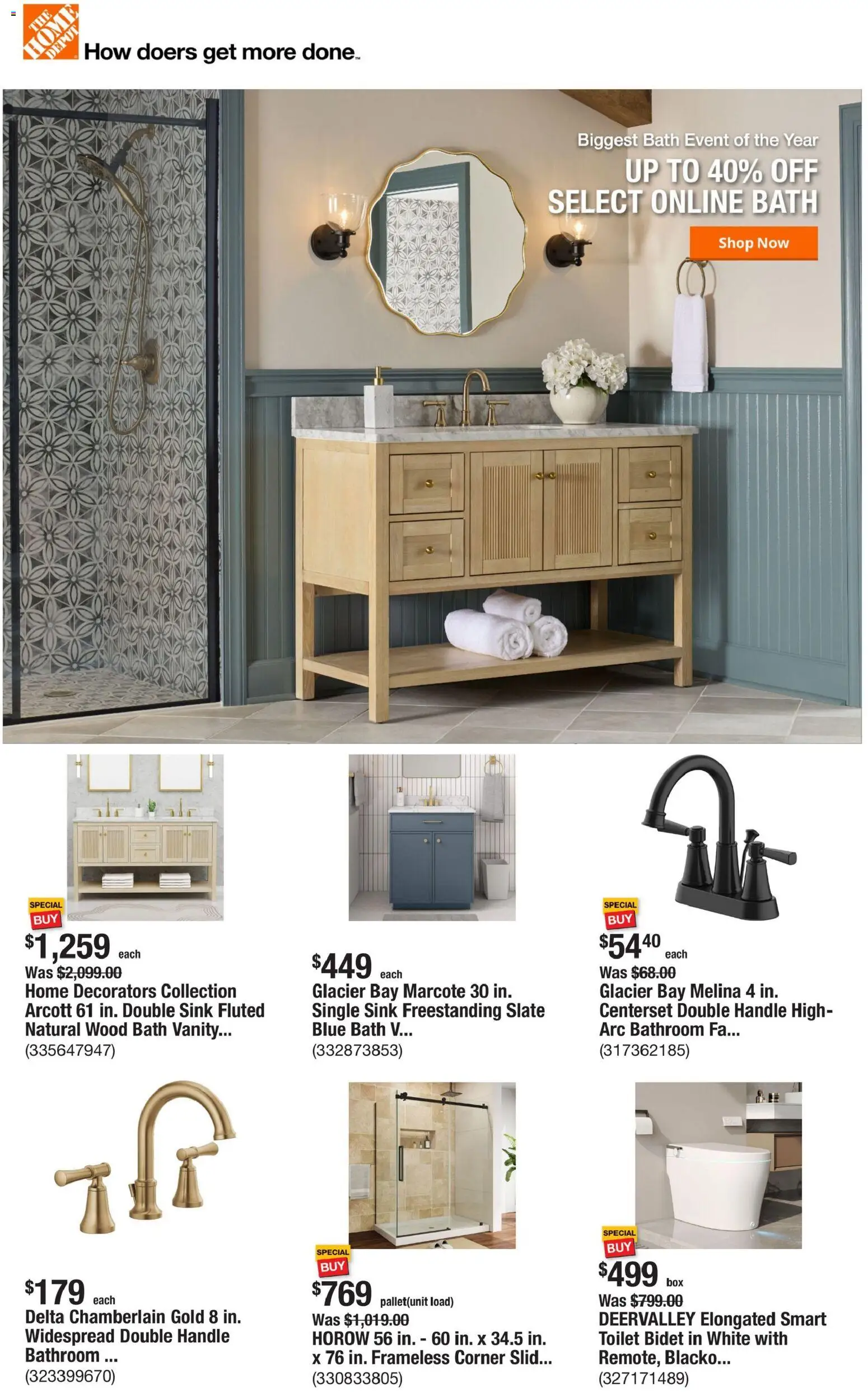 Home Depot Weekly Ad - AZ - valid from 05.03.2026 | Page: 1 | Products: Bath