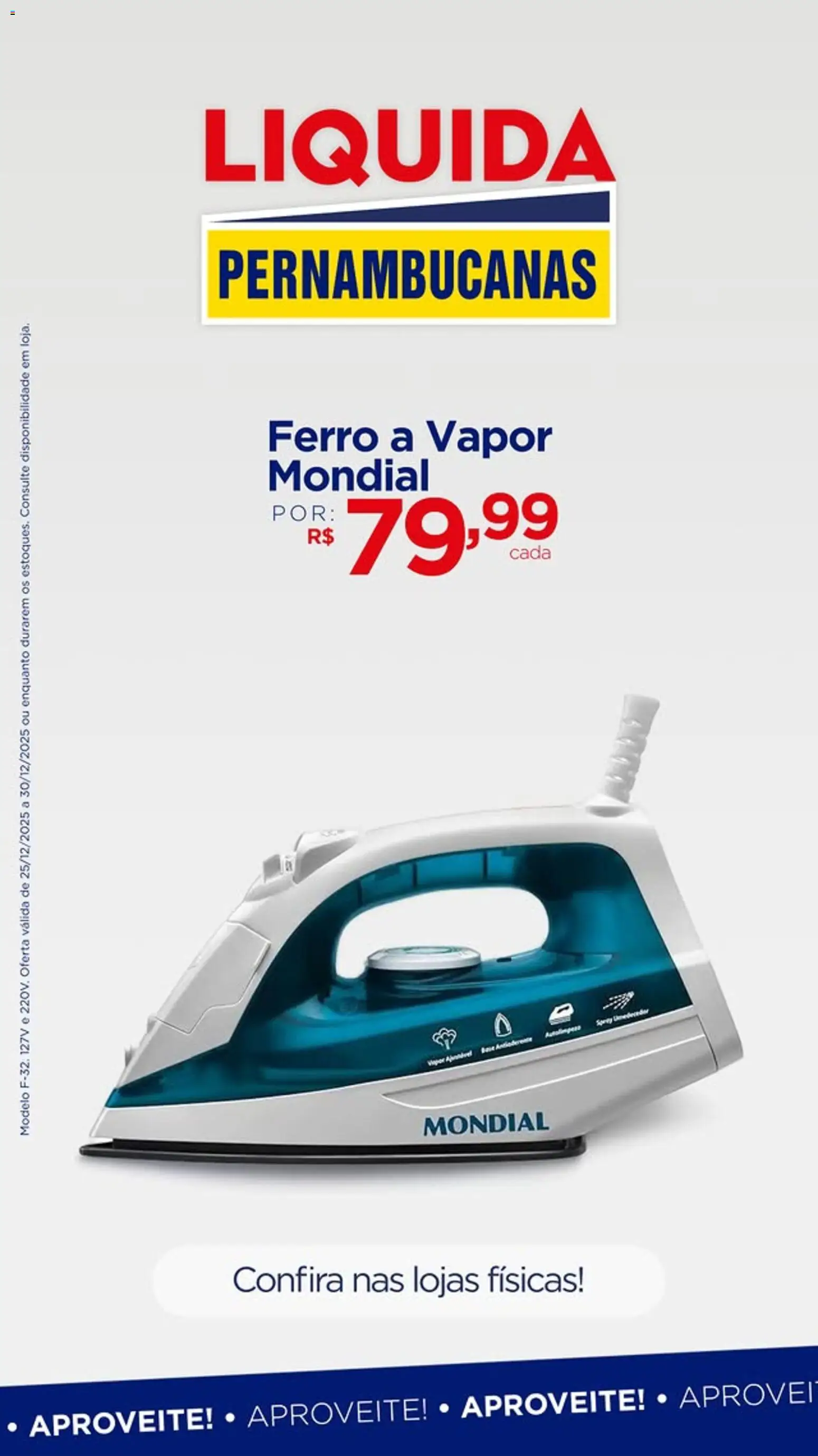 Pernambucanas Folheto - válido de 25.12.2025 | Página: 5 | Produtos: Ferro a vapor, Ferro