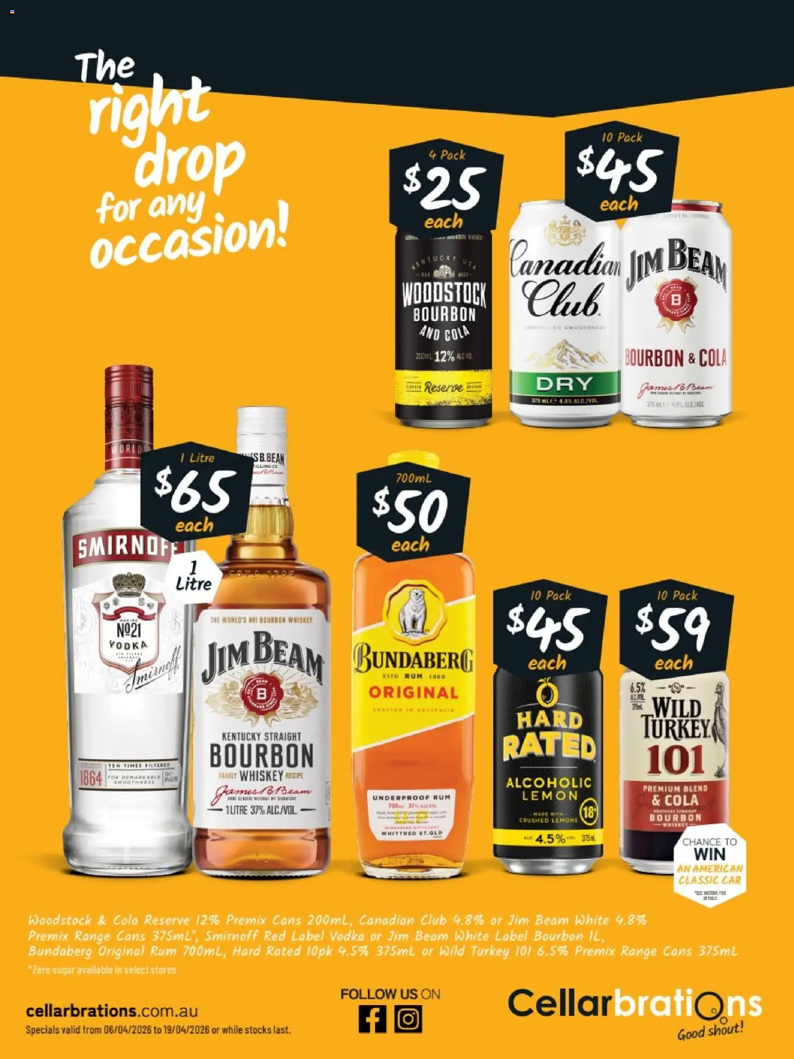 Cellarbrations catalogue - valid from 06.04.2026 | Page: 3 | Products: Vodka, Whiskey, Rum, Sugar