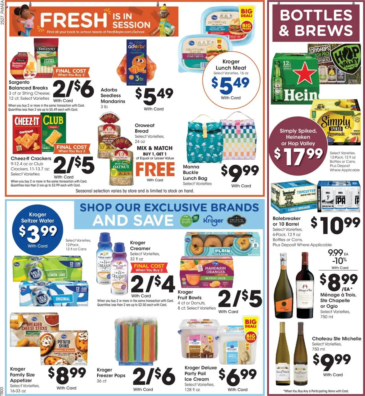 Fred Meyer Weekly Ad - valid from 06.08.2025 | Page: 7 | Products: Coffee, Oranges, Cream, Lime