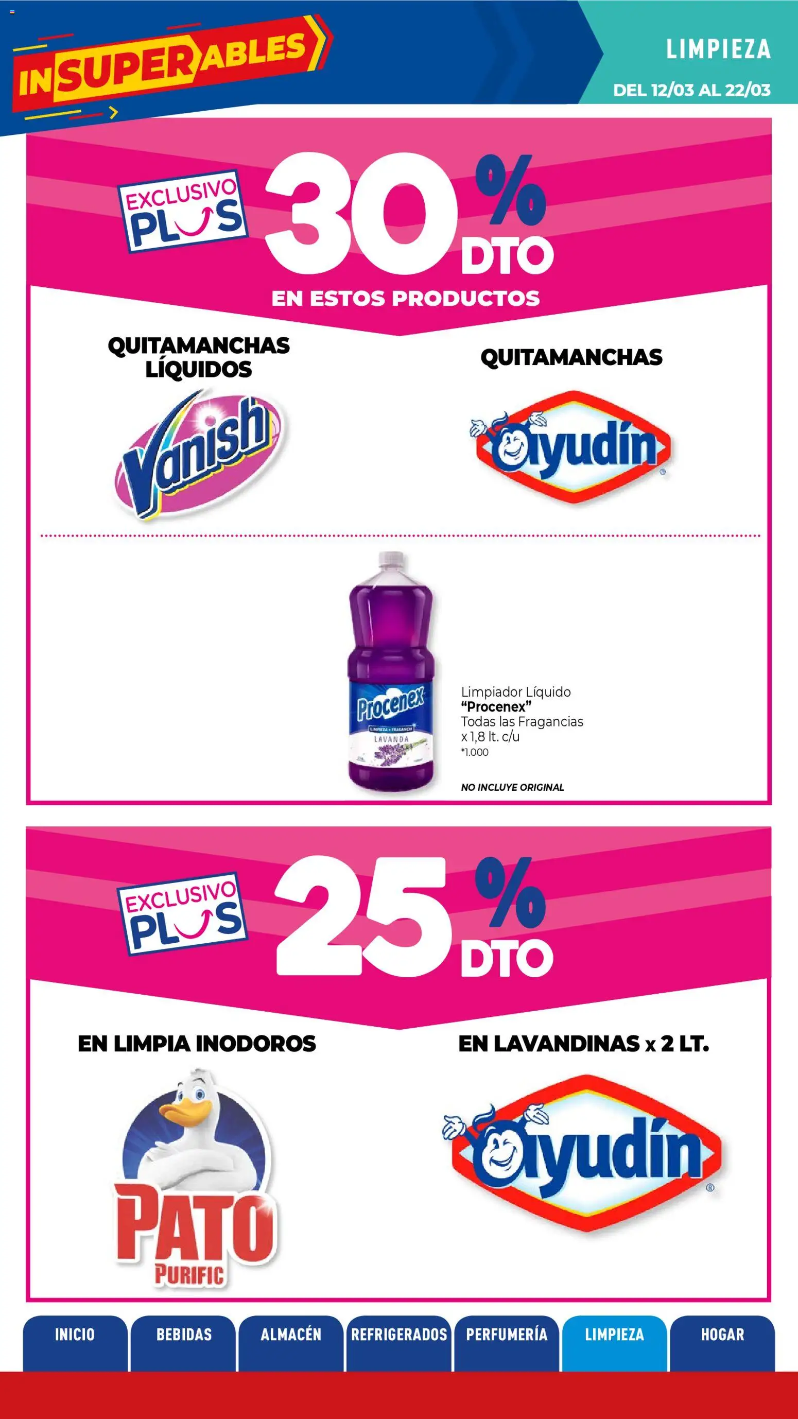 La Anonima catálogo │ válido desde el 13.03.2026 | Página: 31 | Productos: Quitamanchas, Limpiador