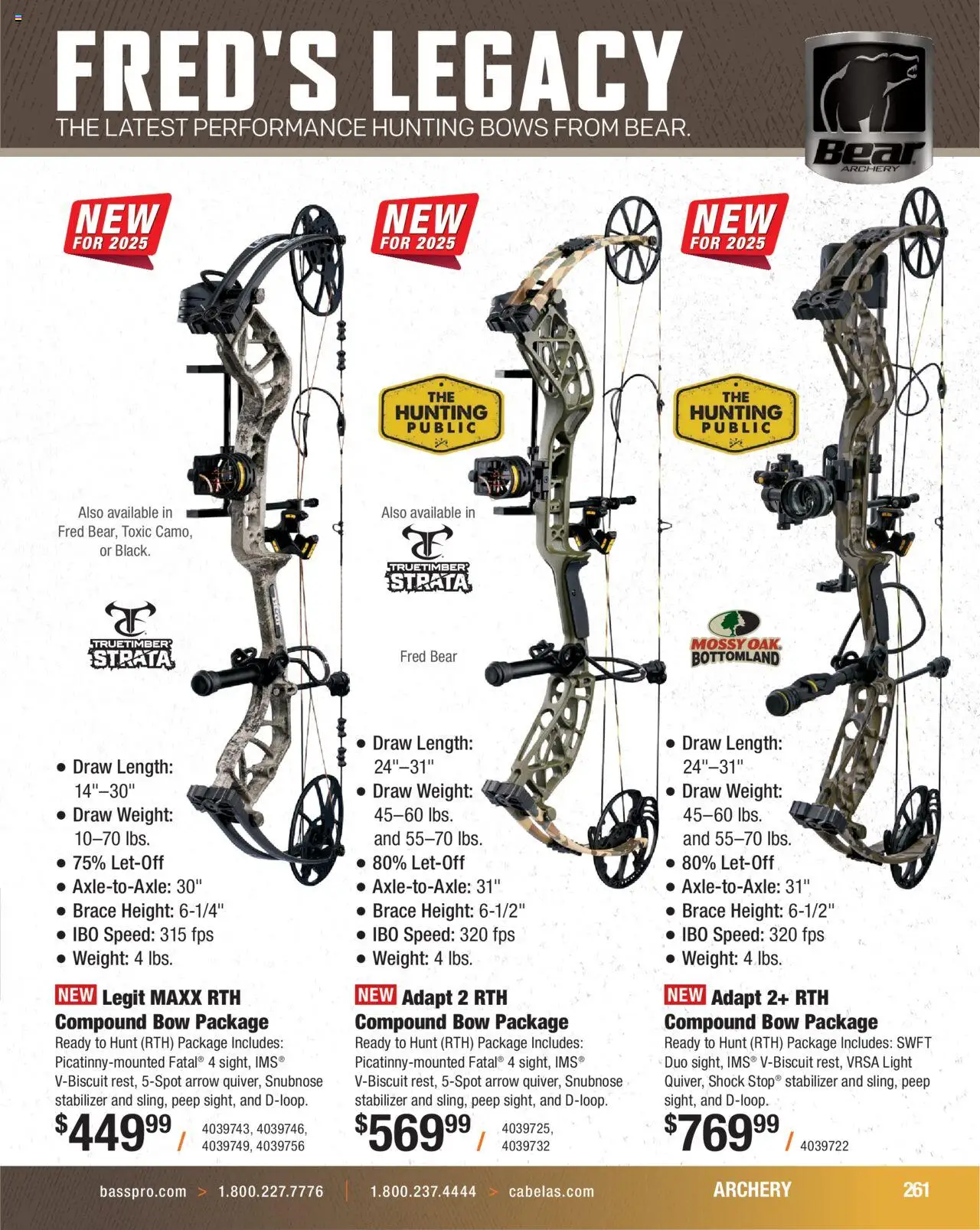 Cabela's Hunting Master 25 - valid from 11.08.2025 | Page: 261 | Products: Bow, Arrow, Shock, Archery