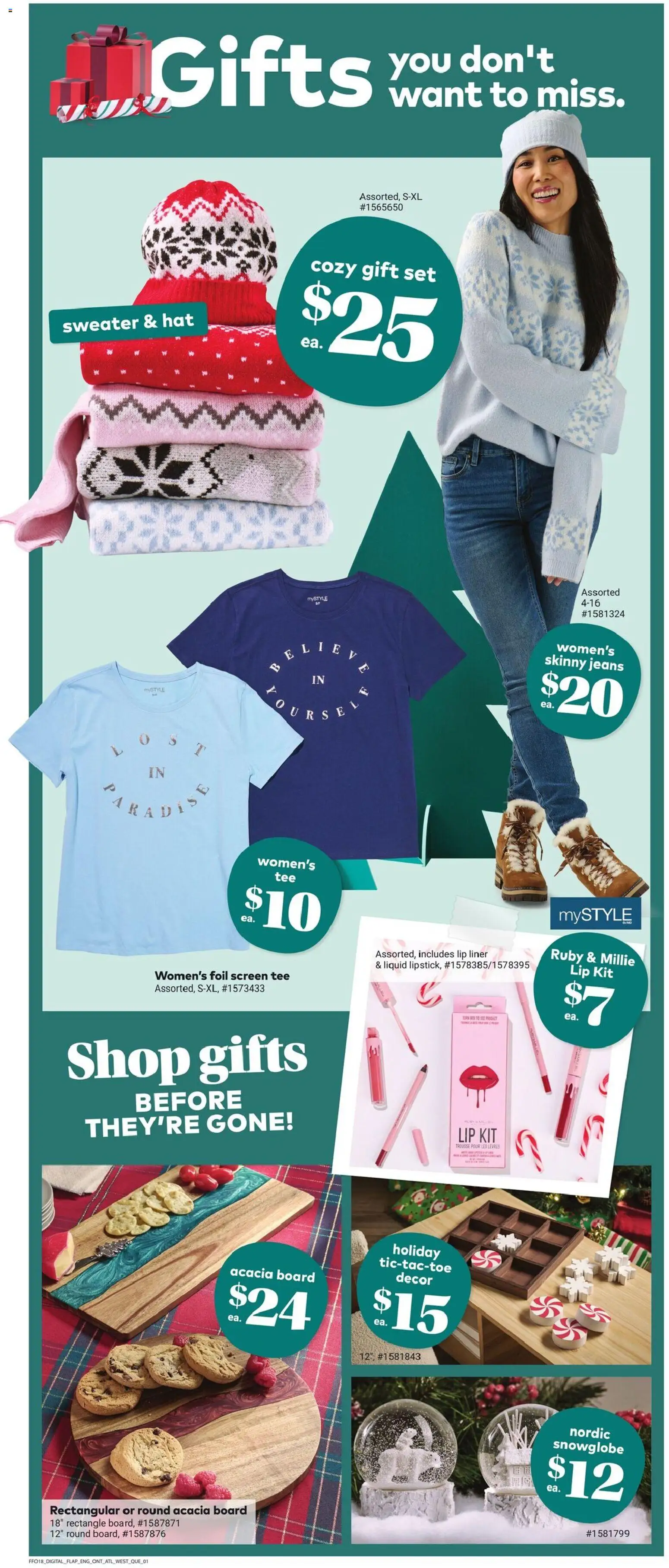 Giant Tiger flyer valid from 03.12.2025 | Page: 5 | Products: Hat, Jeans, Game, Sweater