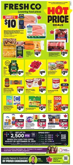 Preview of FreshCo weekly flyer / circulaire from shop FreshCo valid from 18.09.2025