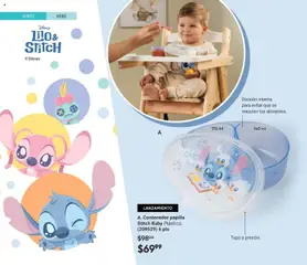 Vista previa de A. Contenedor papilla Stitch Baby Plástico., (209529) 6 pts, nuevo folleto de la tienda, válido en México a partir del 28.11.2025 | Página: 166 | Productos: Contenedor