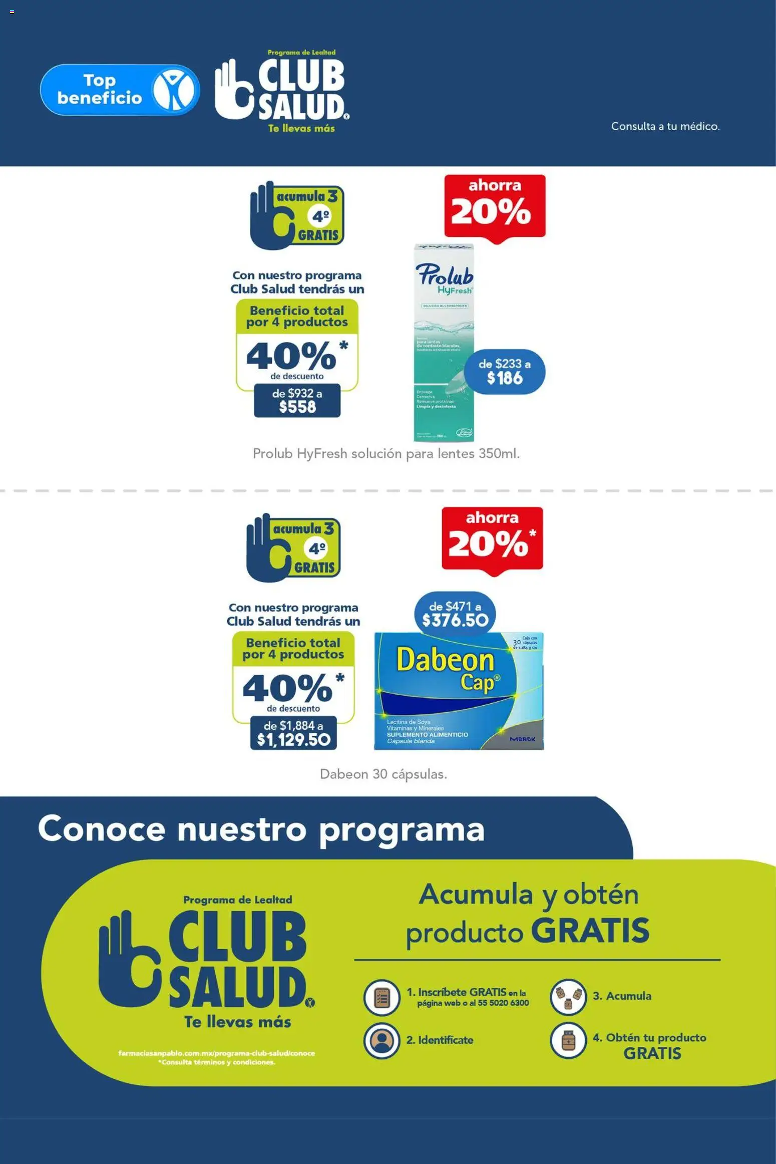 Nuevas ofertas de Farmacia San Pablo válidas en toda la República Mexicana desde el 26.04.2026. ¡Encuentra las mejores ofertas en Farmacia San Pablo catálogo! | Página: 14