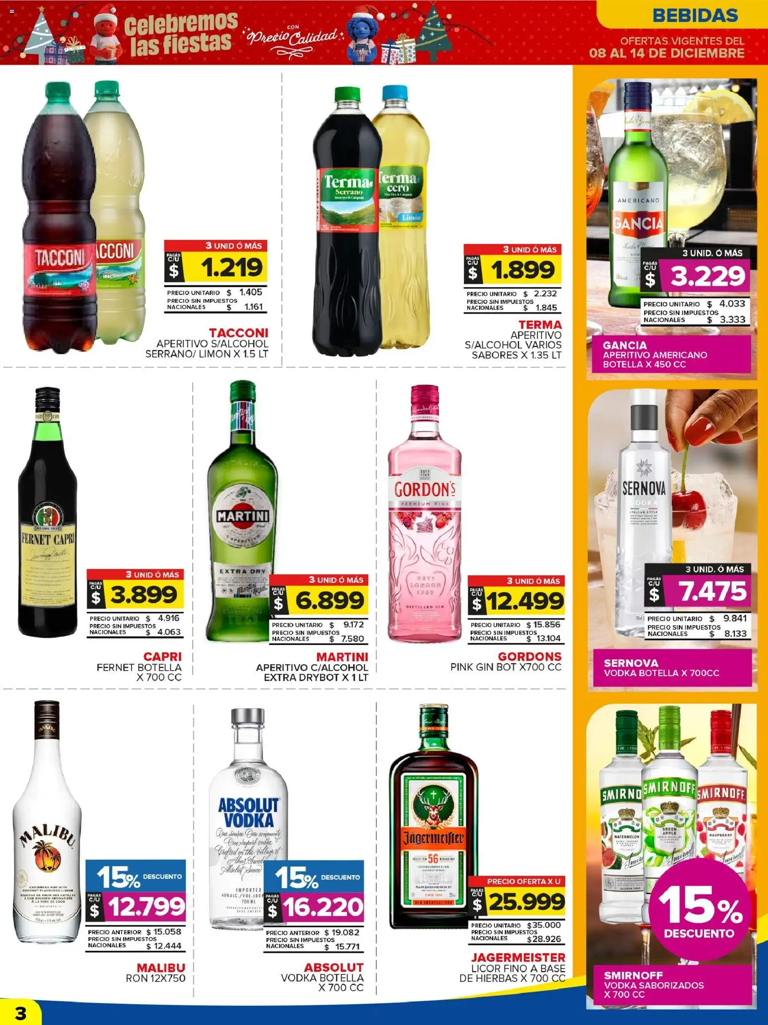 Carrefour Maxi catálogo │ válido desde el 08.12.2025 | Página: 6 | Productos: Vodka, Botella, Gin, Fernet