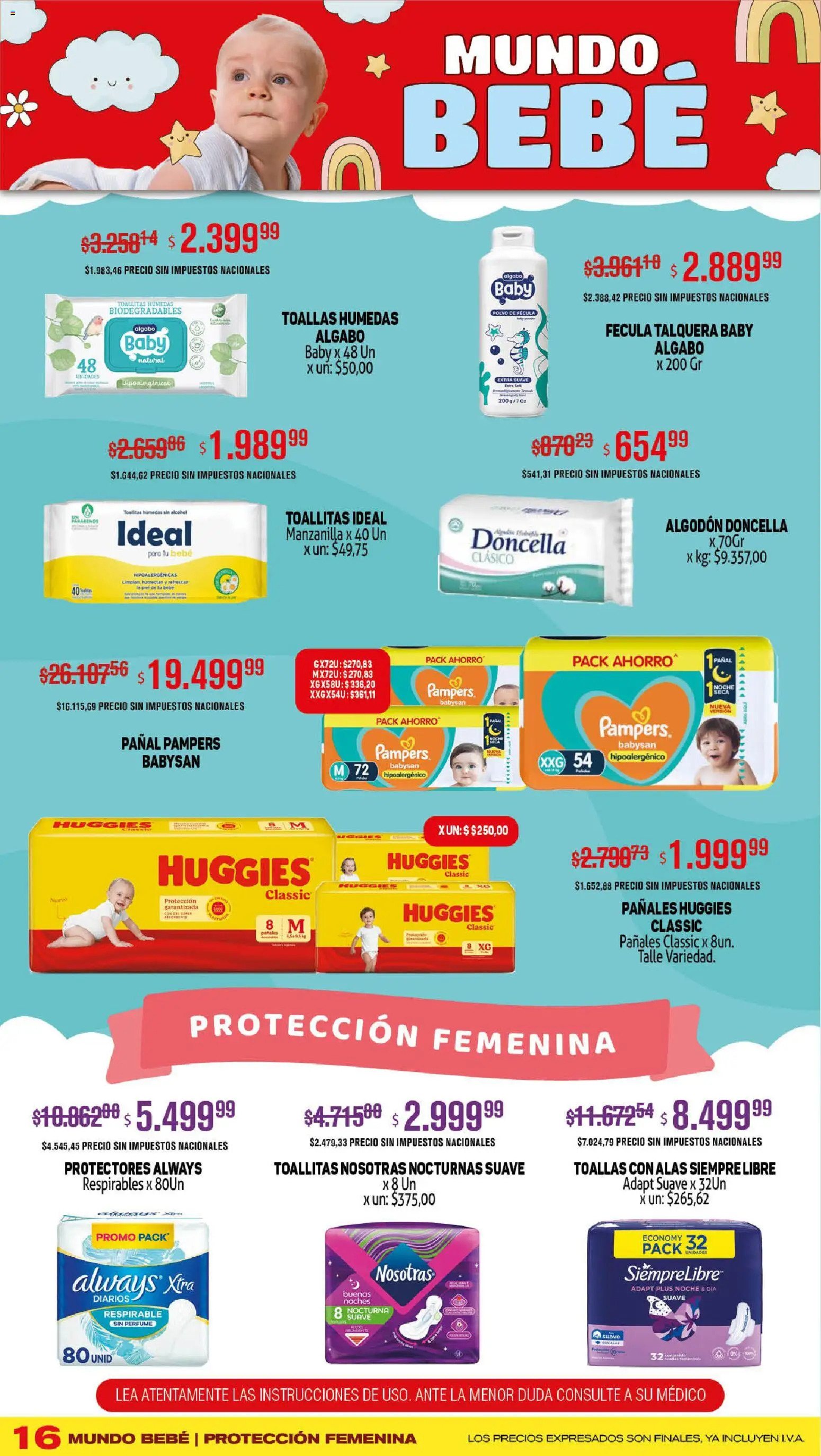 Makro ofertas │ válido desde el 30.10.2025 | Página: 16 | Productos: Algodón, Toallas, Polvo, Pañales